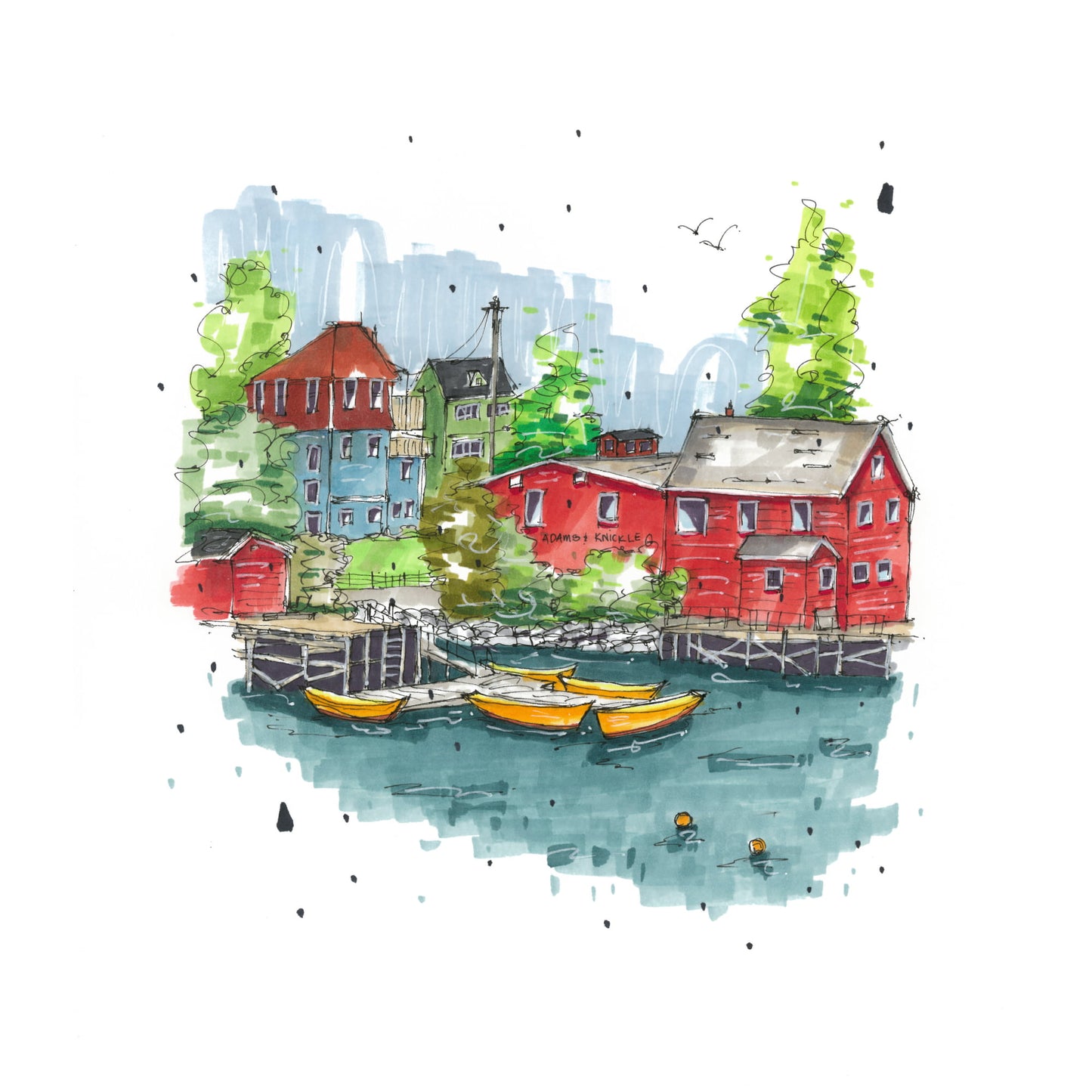 Adams & Knickle, Lunenburg Greeting Card