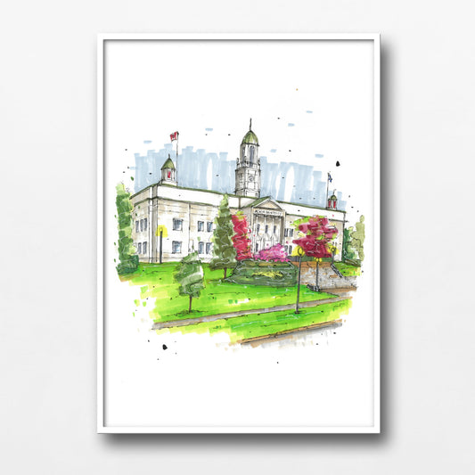 Arcadia University Wolfville, Print, Downtownsketcher, Wynand van Niekerk, DTS0087
