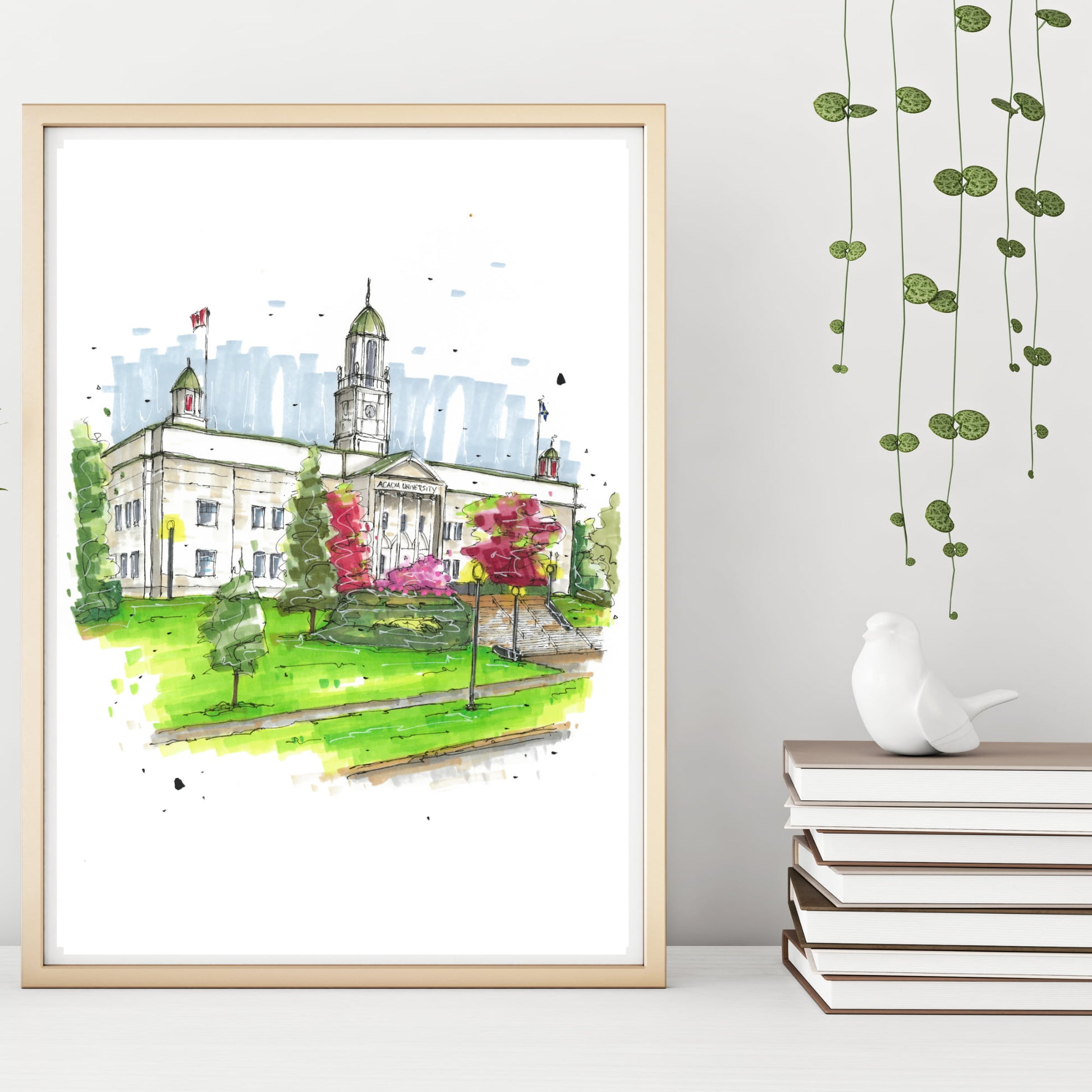 Arcadia University Wolfville, Print, Downtownsketcher, Wynand van Niekerk, DTS0087