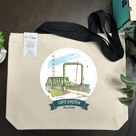Canso Causeway Cape Breton Island - Standard Downtown Tote - Downtown Sketcher