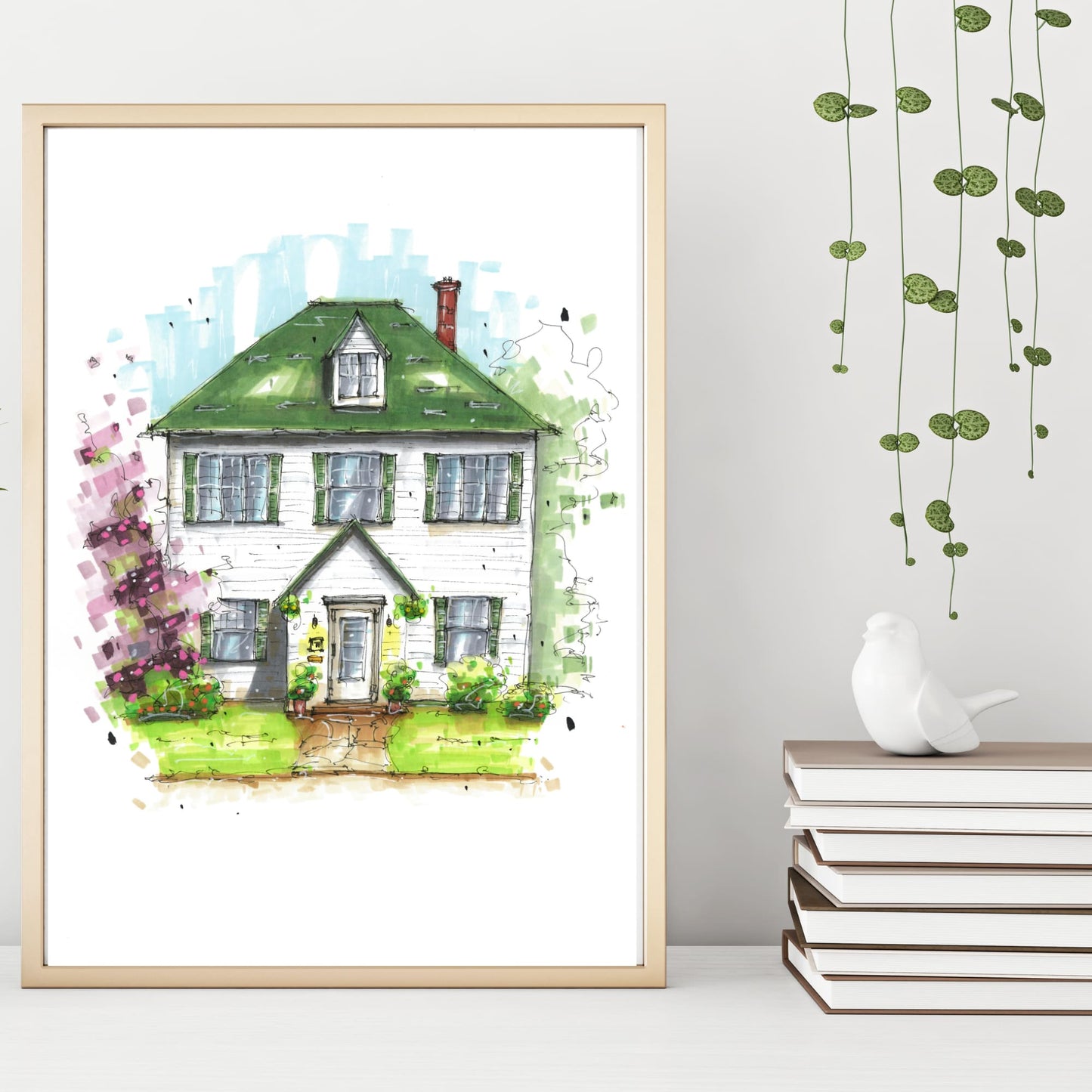 Cape Breton House Commission, Print, Downtownsketcher, Wynand van Niekerk, DTS0087