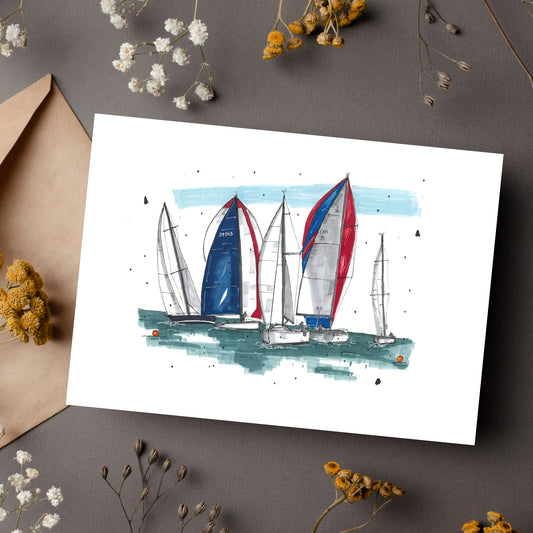 Chester Race Week, Chester Greeting Card