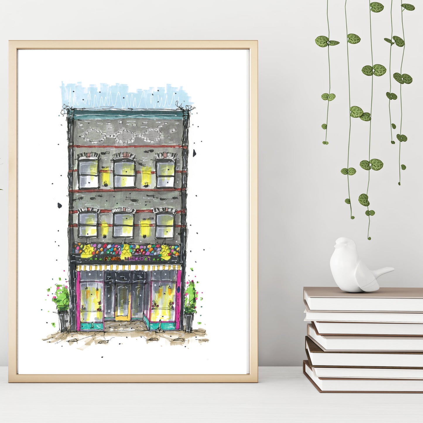 The Freak Lunchbox, Halifax, Nova Scotia, Print, Downtownsketcher, Wynand van Niekerk, DTS0045