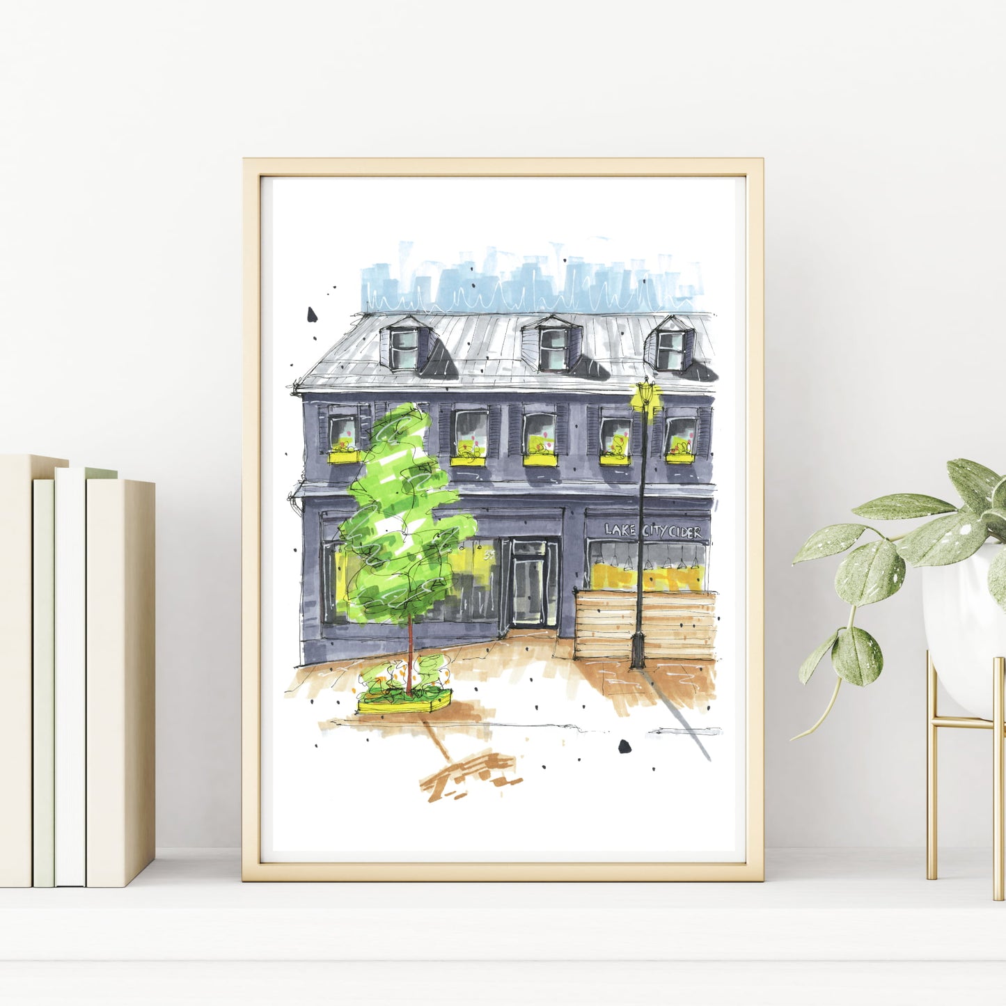 Lake City Cider, Dartmouth, Nova Scotia, Print, Downtownsketcher, Wynand van Niekerk, DTS0064