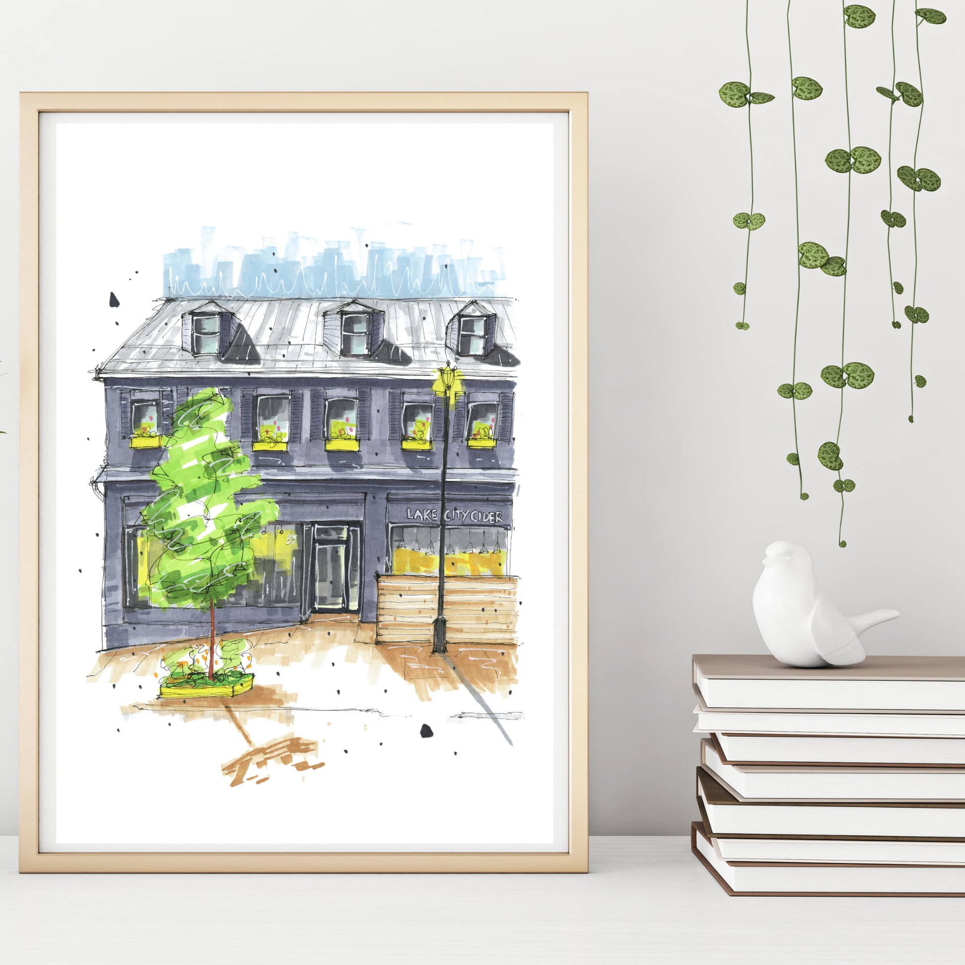 Lake City Cider, Dartmouth, Nova Scotia, Print, Downtownsketcher, Wynand van Niekerk, DTS0064