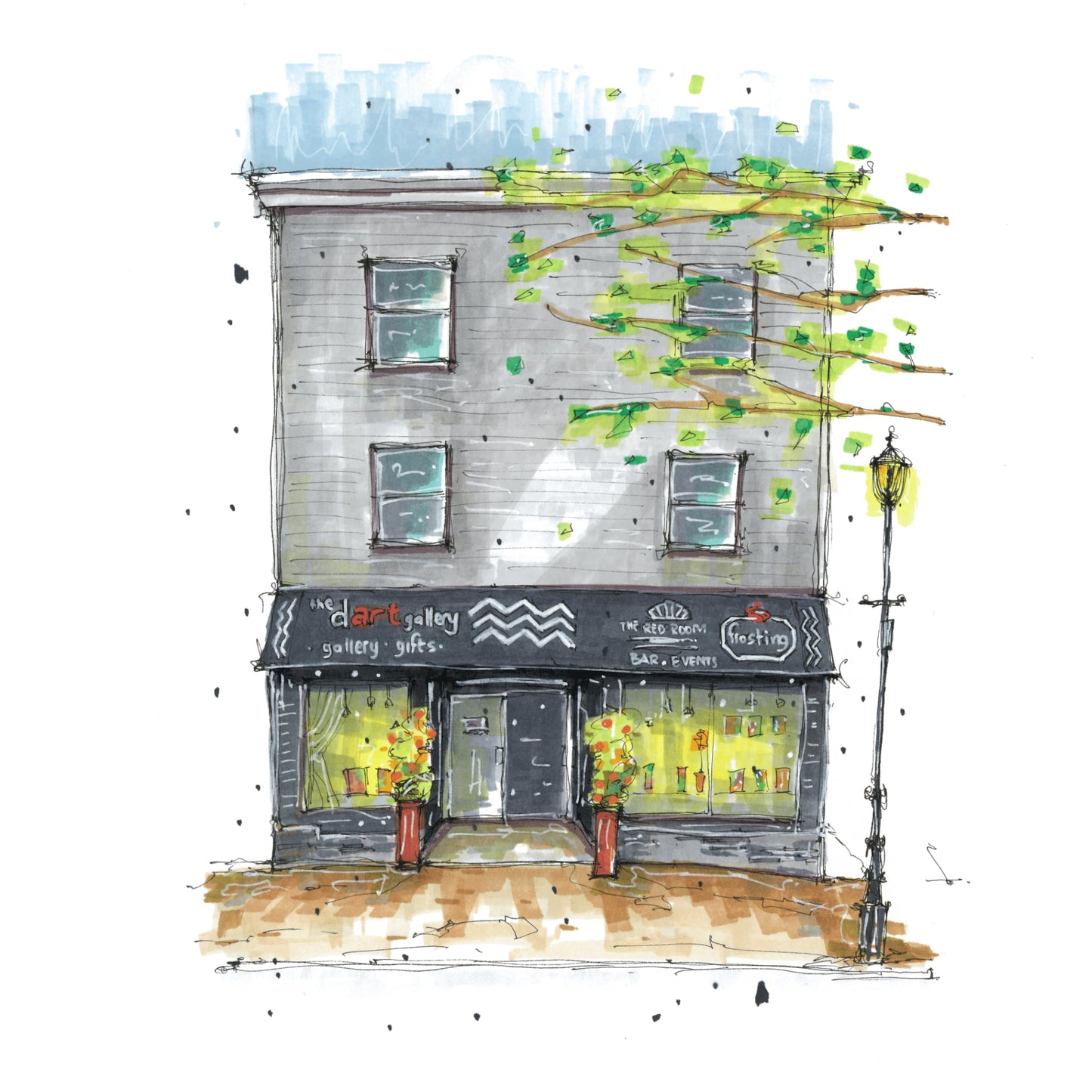 The Dart Gallery, Dartmouth, Nova Scotia, Print, Downtownsketcher, Wynand van Niekerk, DTS0065