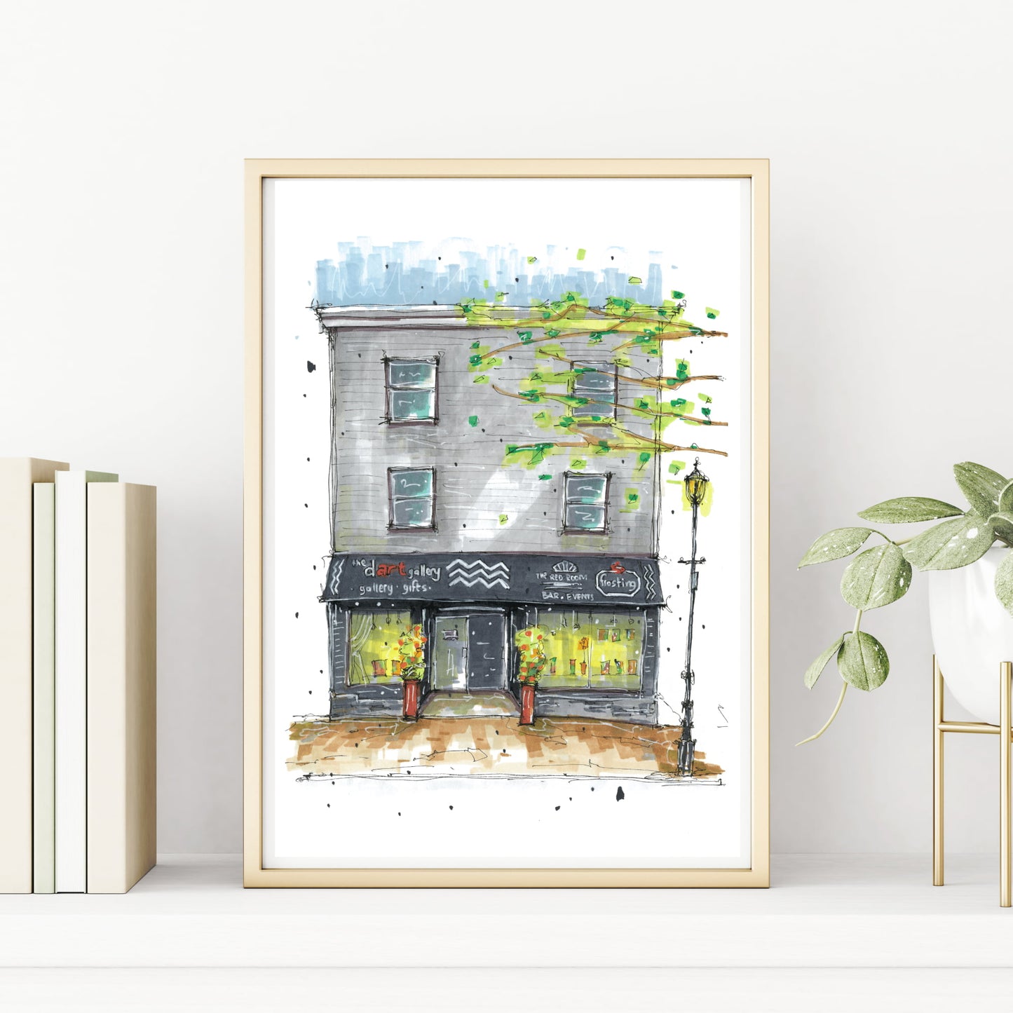 The Dart Gallery, Dartmouth, Nova Scotia, Print, Downtownsketcher, Wynand van Niekerk, DTS0065