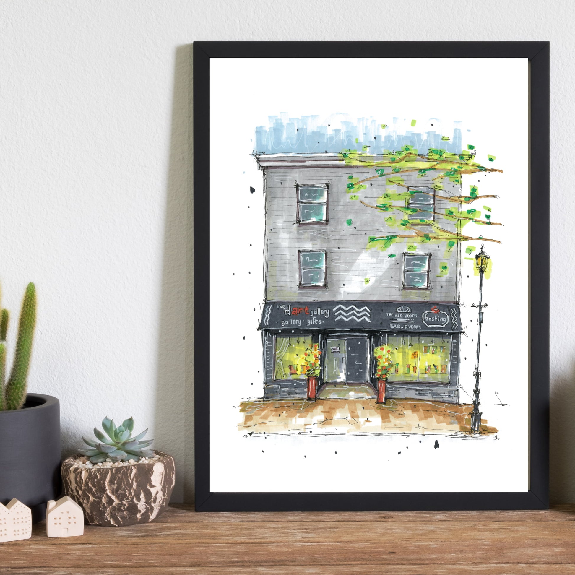 The Dart Gallery, Dartmouth, Nova Scotia, Print, Downtownsketcher, Wynand van Niekerk, DTS0065