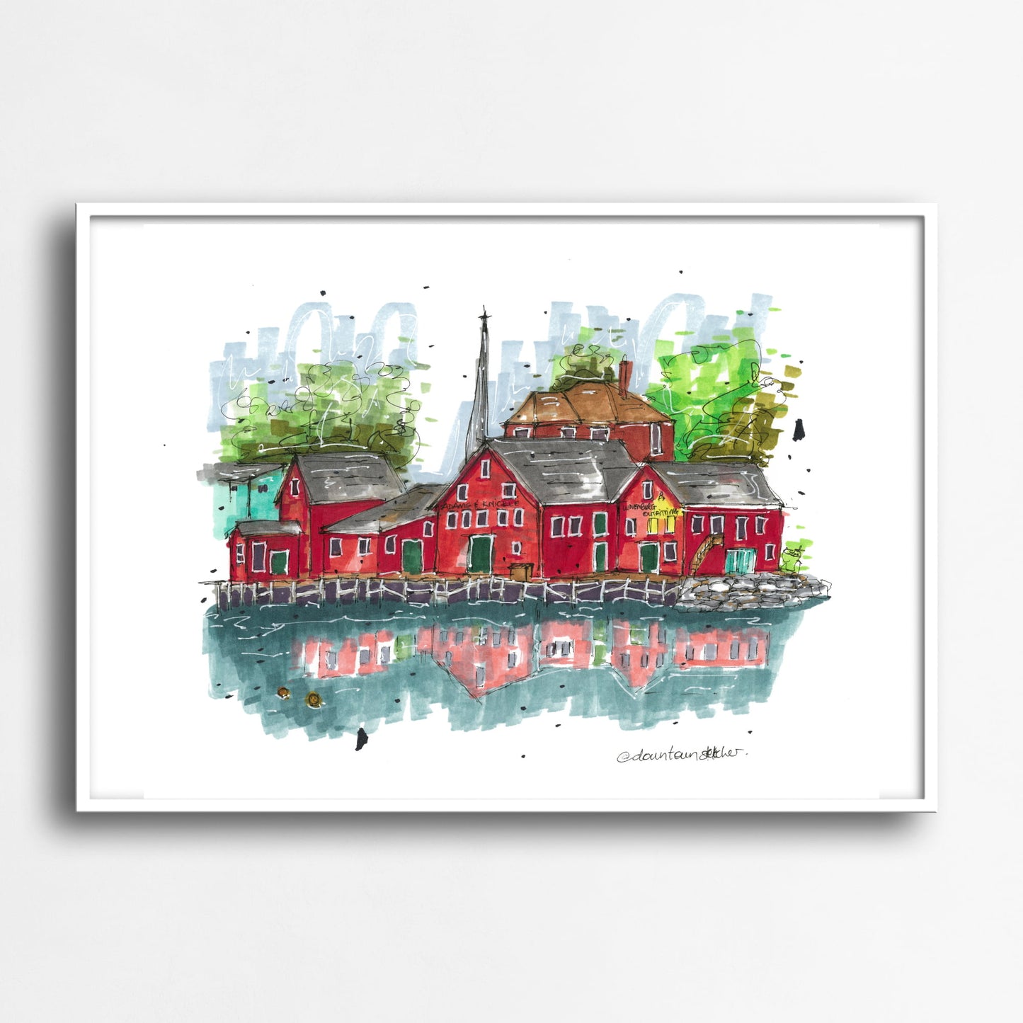 DTS0073 - Lunenburg Outfitting, Art Print - Artwork Print Sketch 2 - Downtown Sketcher (3)