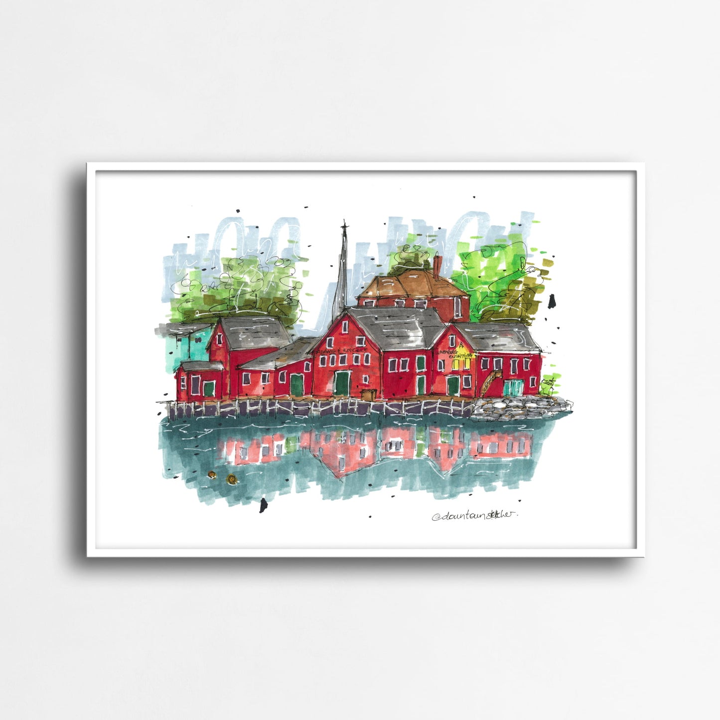 DTS0073 - Lunenburg Outfitting, Art Print - Artwork Print Sketch 2 - Downtown Sketcher (3)