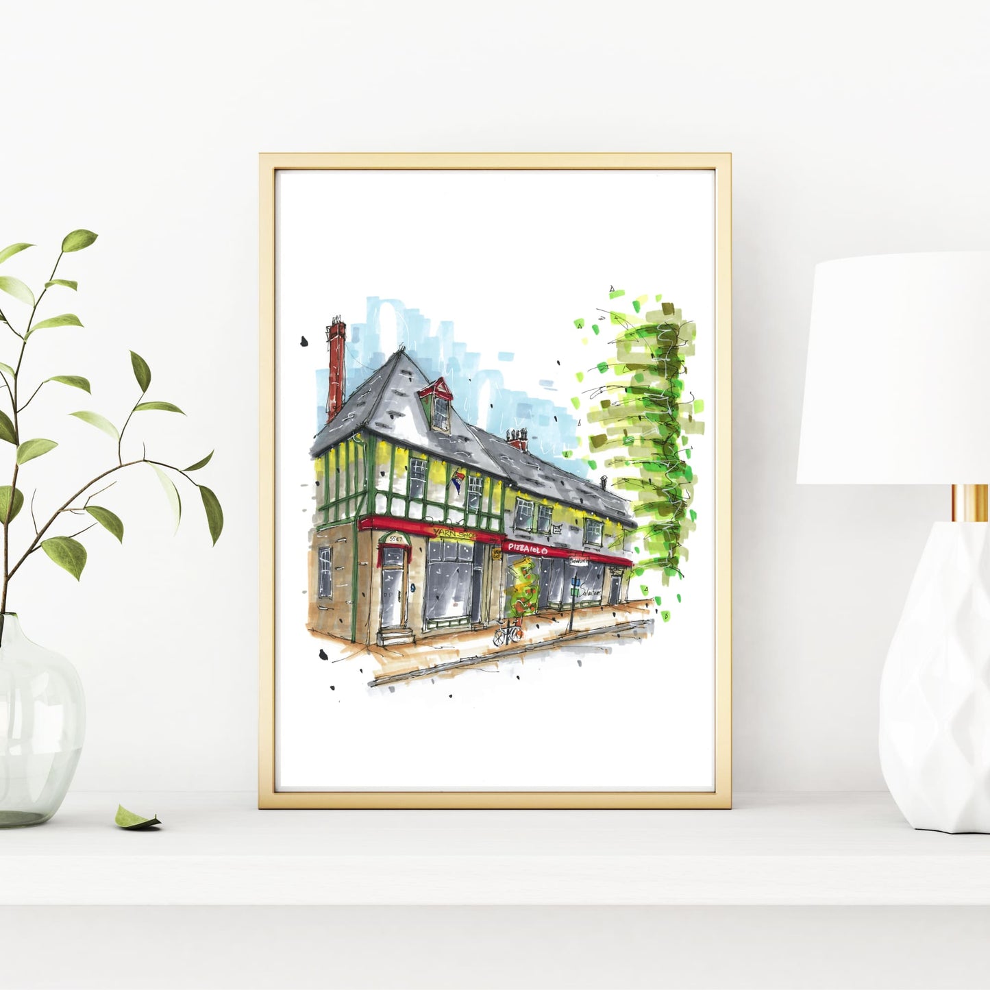 DTS0097 - Hydrostone Halifax, Print, Downtownsketcher, Wynand van Niekerk, DTS0087