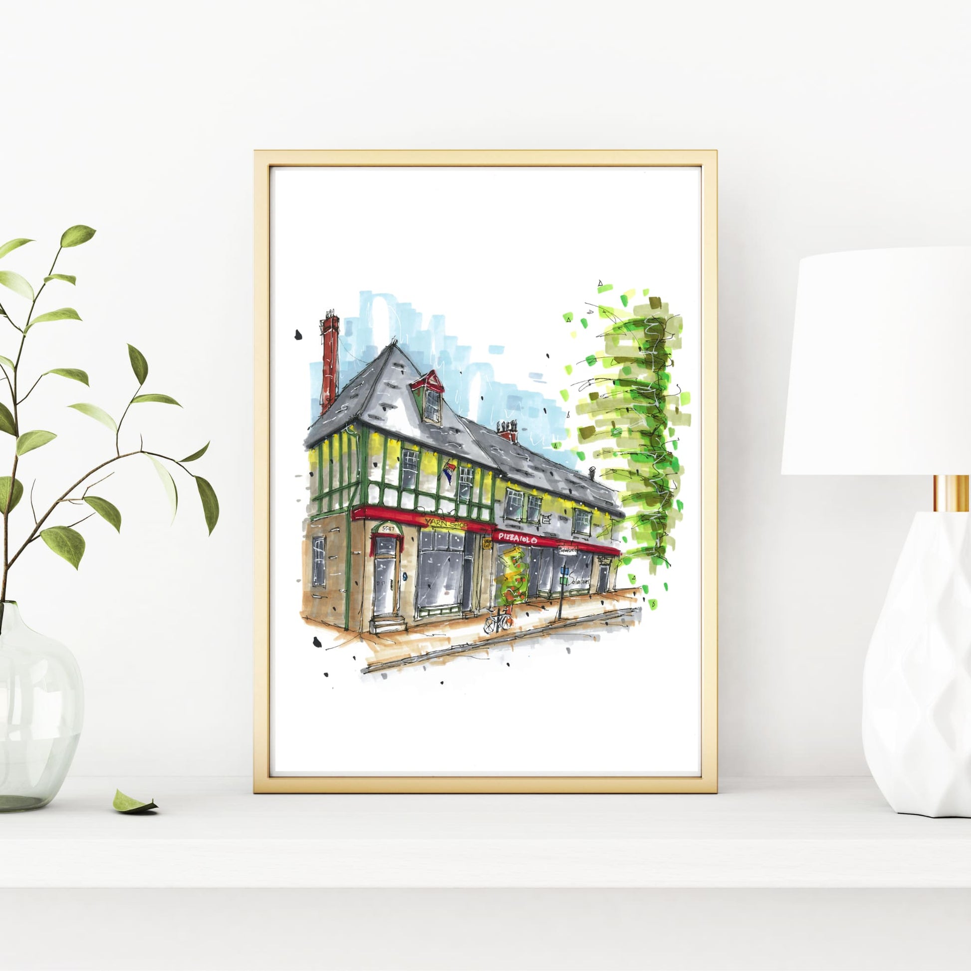 DTS0097 - Hydrostone Halifax, Print, Downtownsketcher, Wynand van Niekerk, DTS0087
