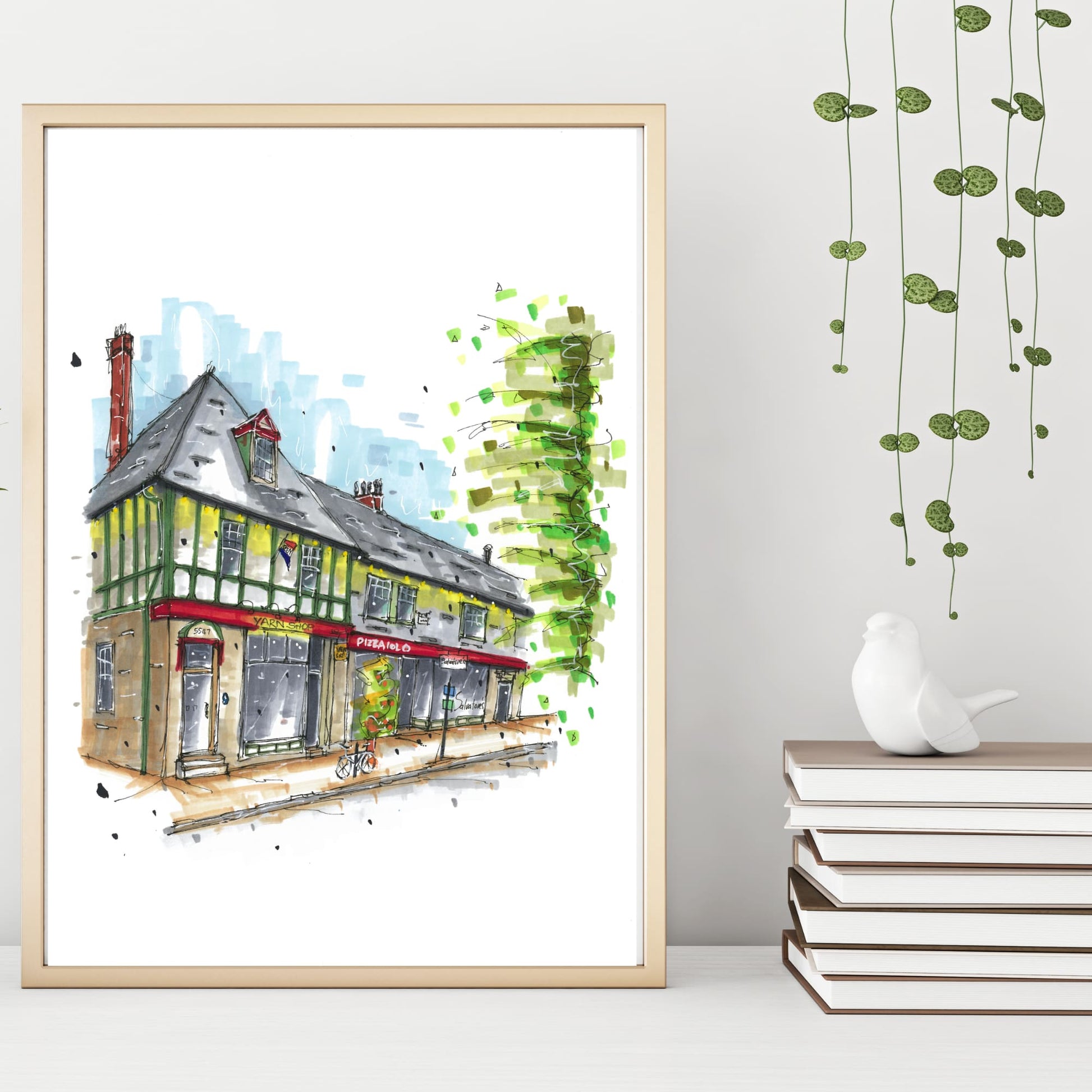 DTS0097 - Hydrostone Halifax, Print, Downtownsketcher, Wynand van Niekerk, DTS0087