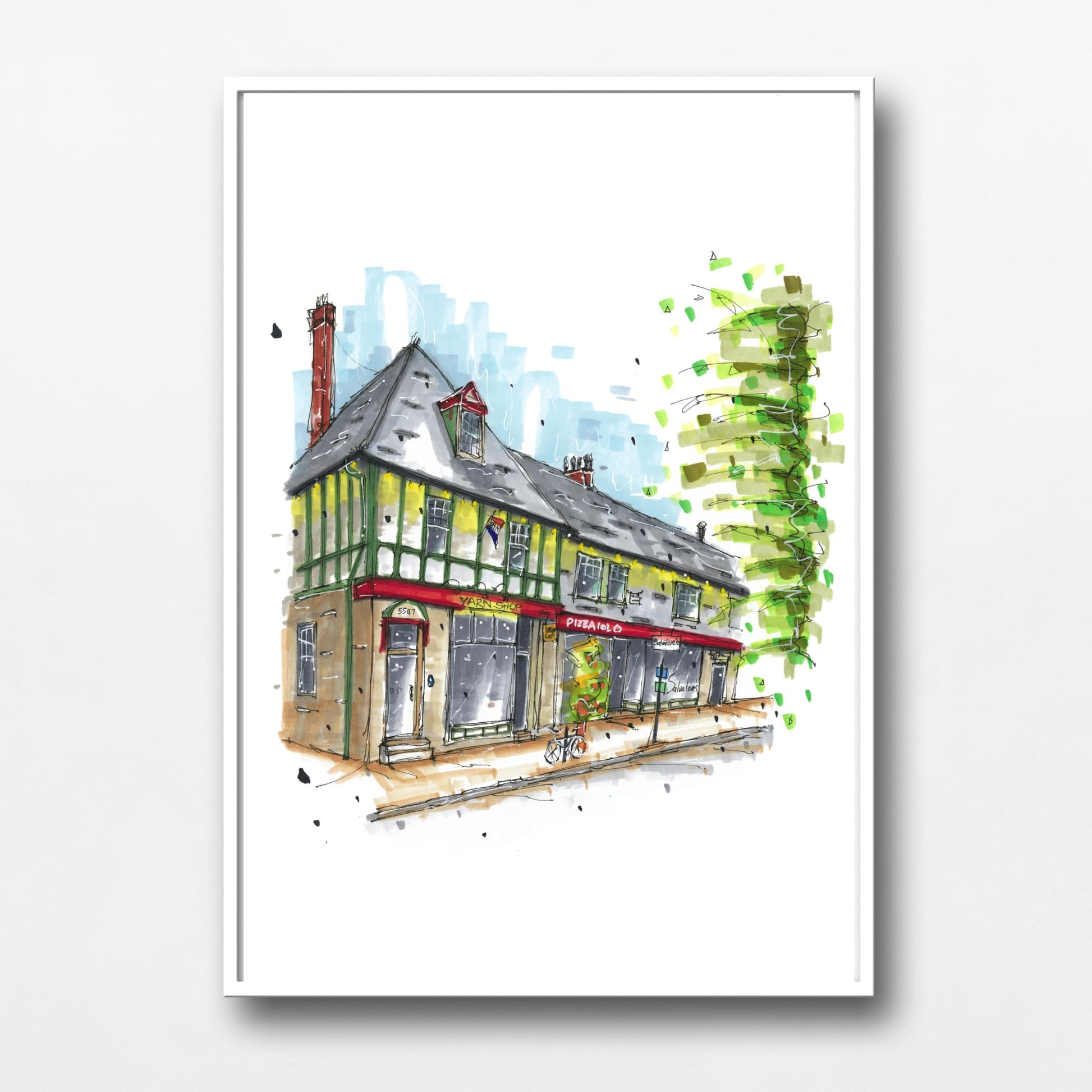 DTS0097 - Hydrostone Halifax, Print, Downtownsketcher, Wynand van Niekerk, DTS0087
