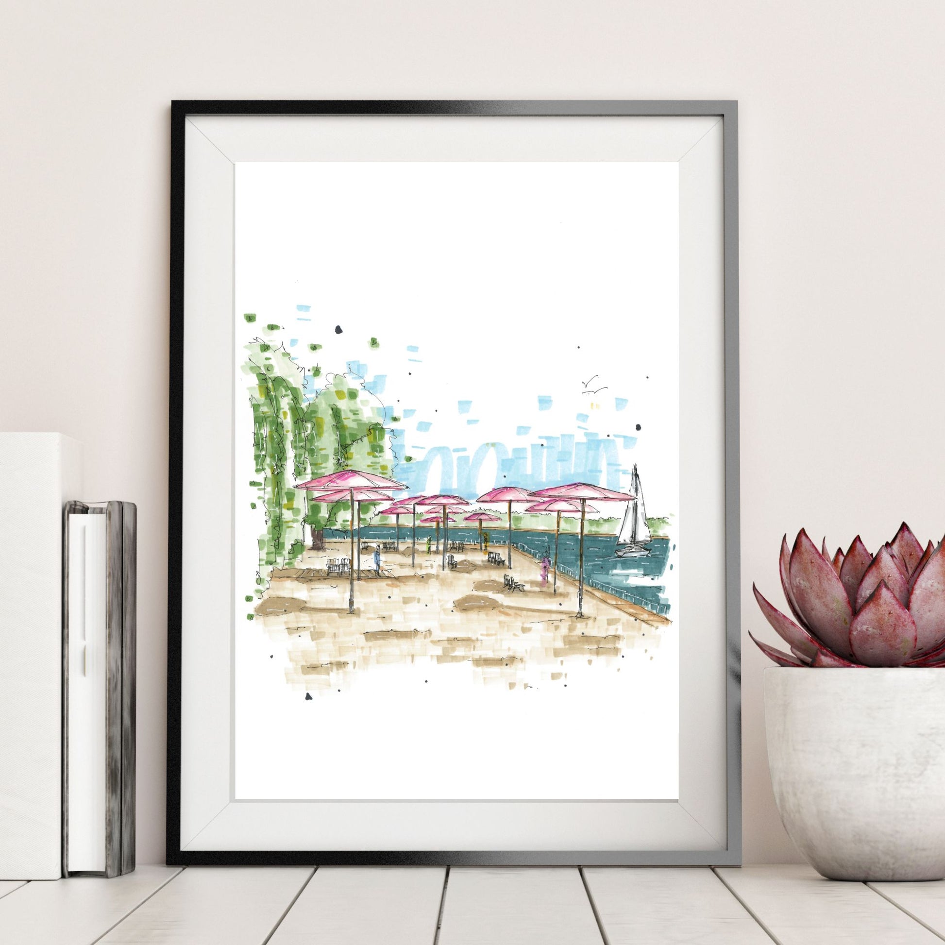 DTS0187 Sugar Beach Toronto - Downtown Sketcher