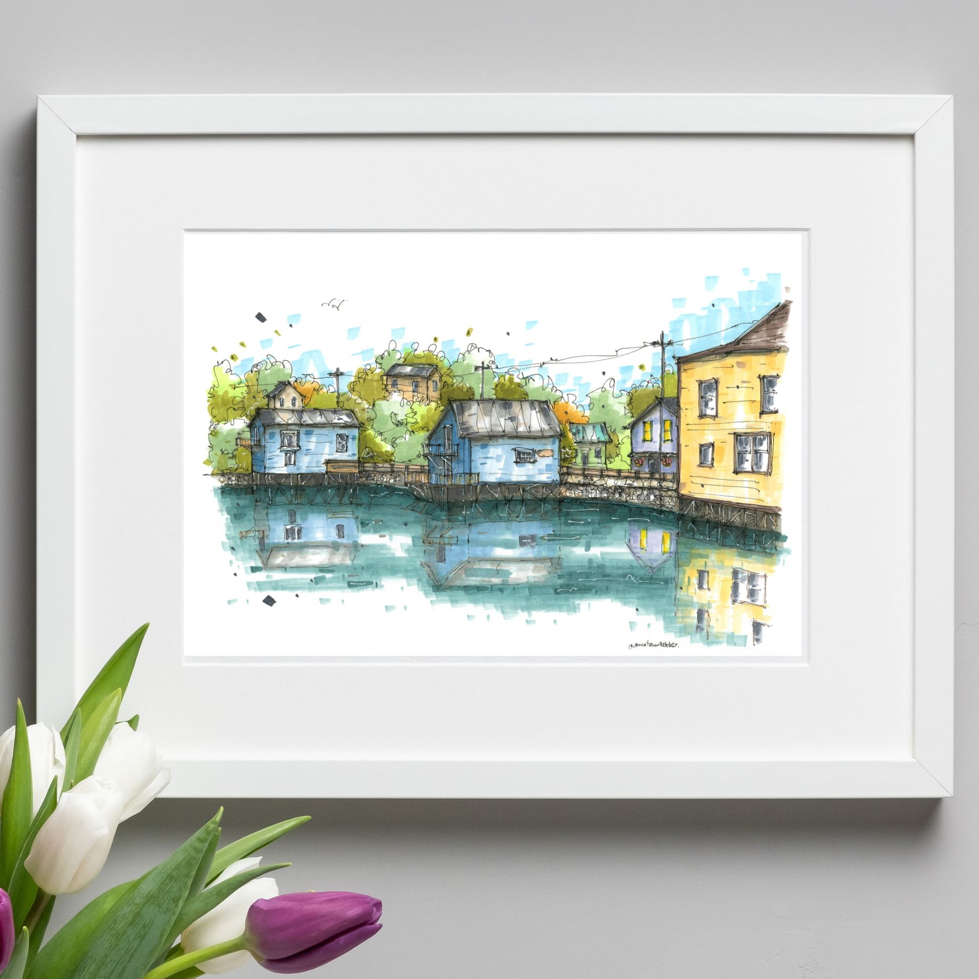 DTS0218 Landsdown Road, Bear River, Nova Scotia - Downtown Sketcher