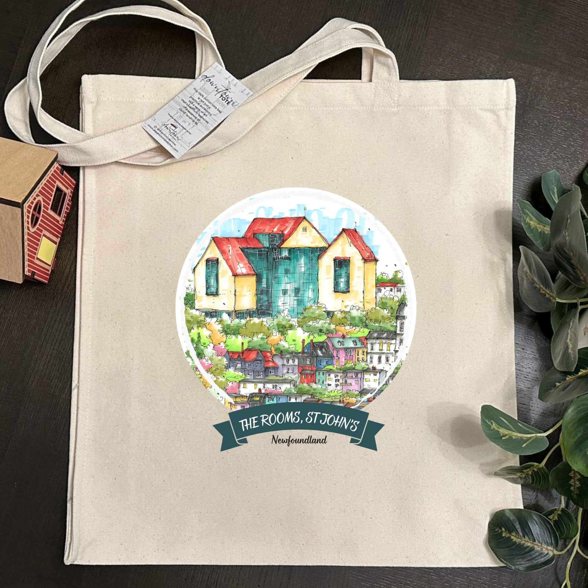 DTS0224 The Rooms, St John's, Newfoundland - Downtown Tote Tall- Downtown Sketcher
