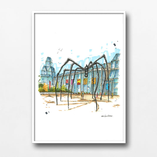 DTS0227 National Gallery of Canada, Maman spider, Ottawa - Downtown Sketcher