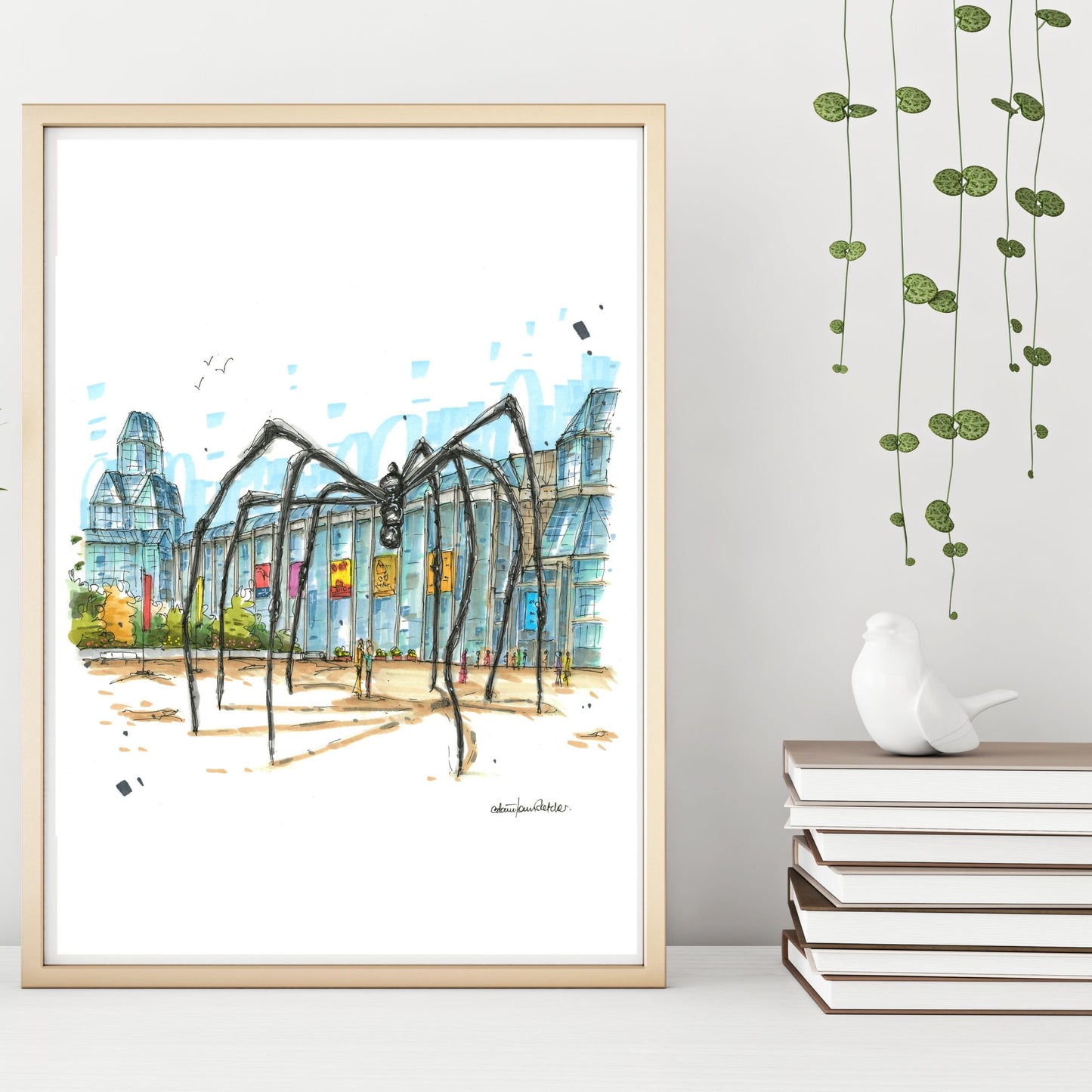 DTS0227 National Gallery of Canada, Maman spider, Ottawa - Downtown Sketcher