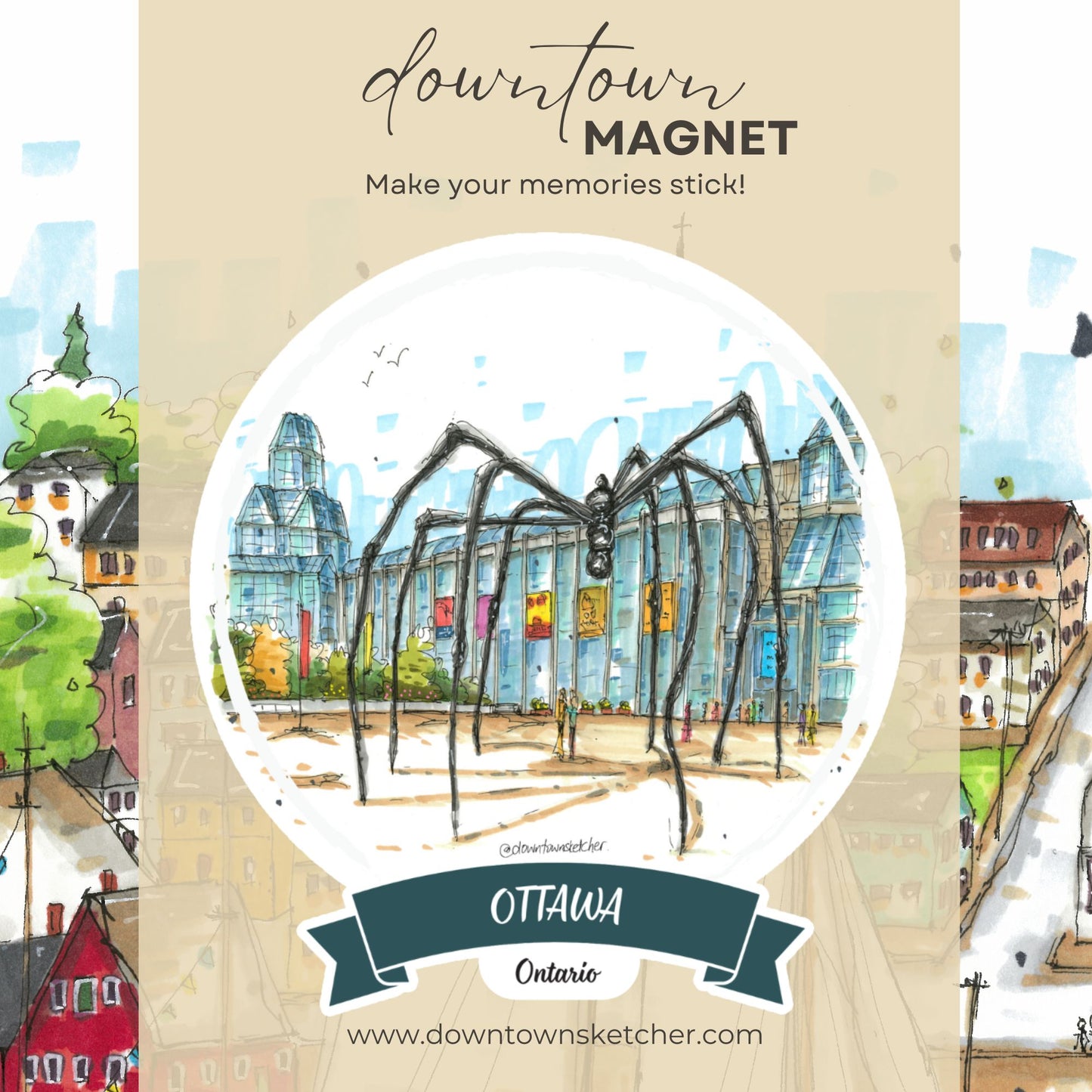 National Gallery of Canada, Maman spider, Ottawa - Downtown Magnet