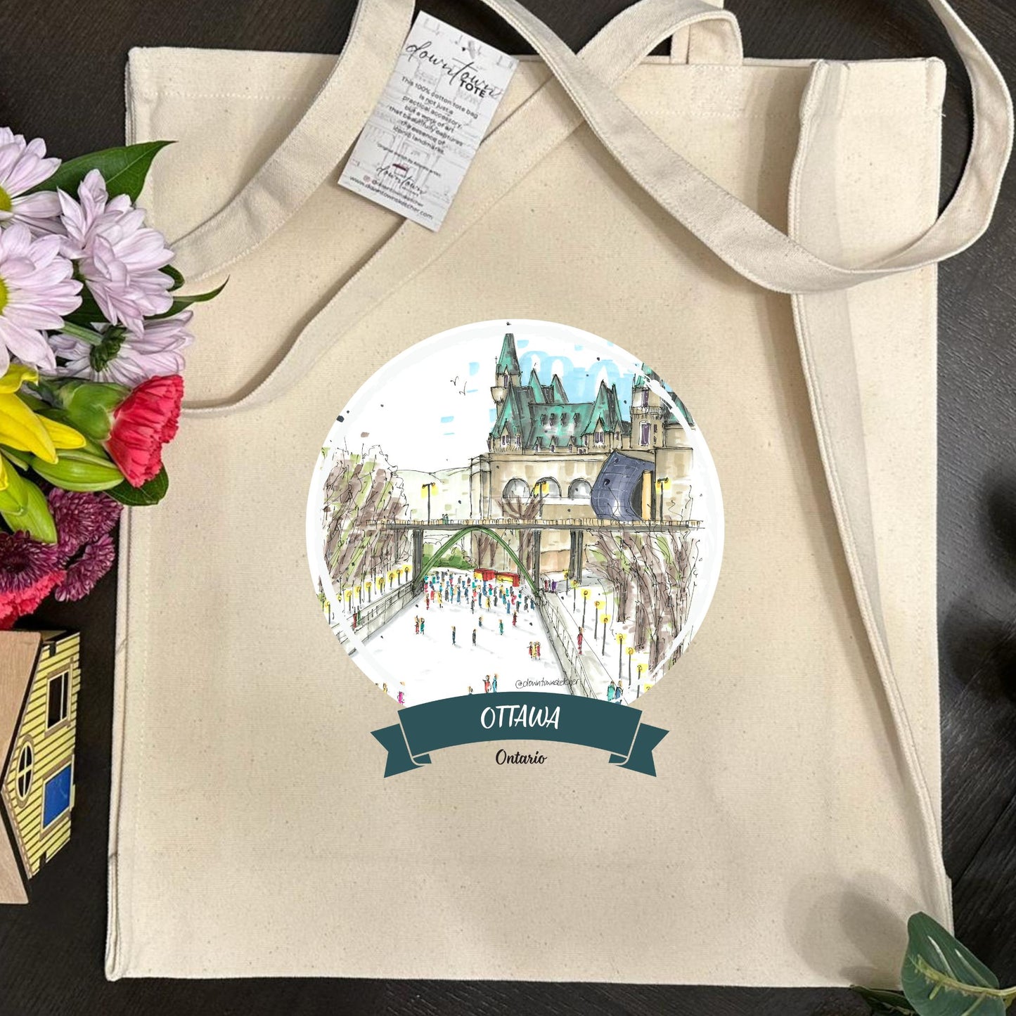 Skating the Rideau Canal, Ottawa - Downtown Tote Tall