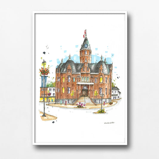 DTS0245 Town Hall, Stratford, Ontario - Downtown Sketcher