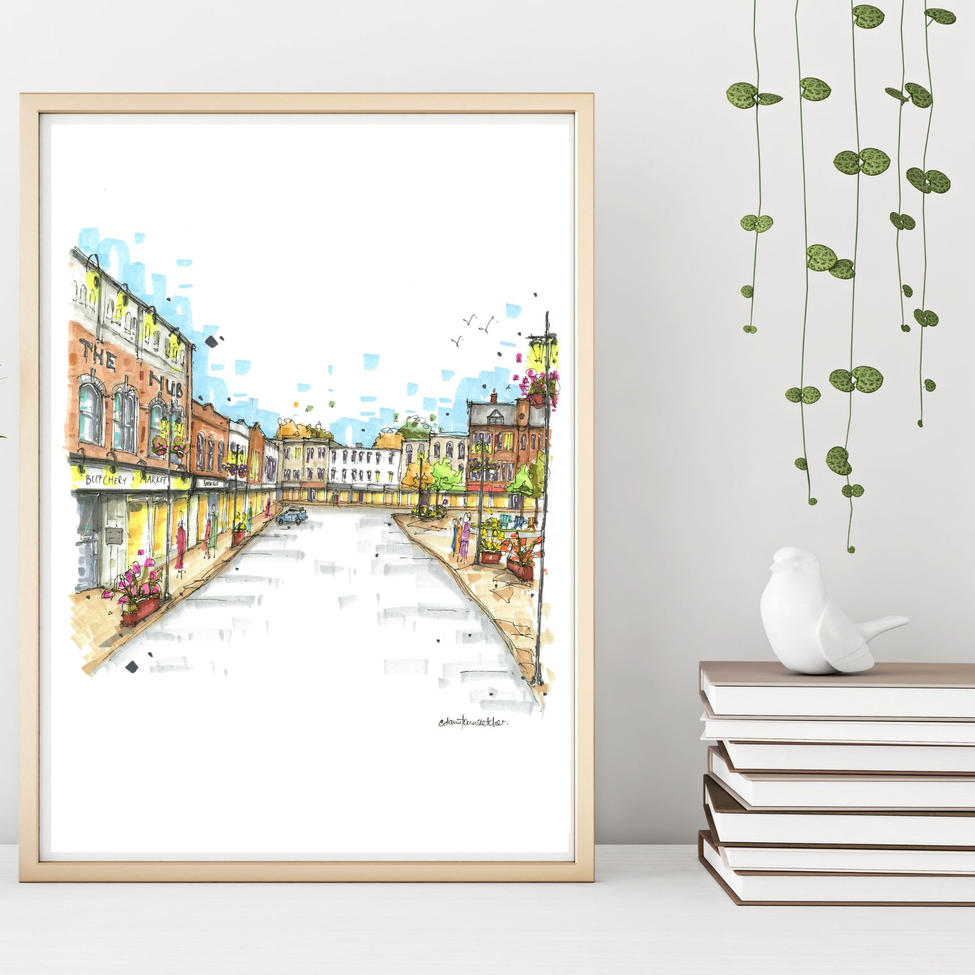 DTS0247 Market Square, Stratford, Ontario - Downtown Sketcher
