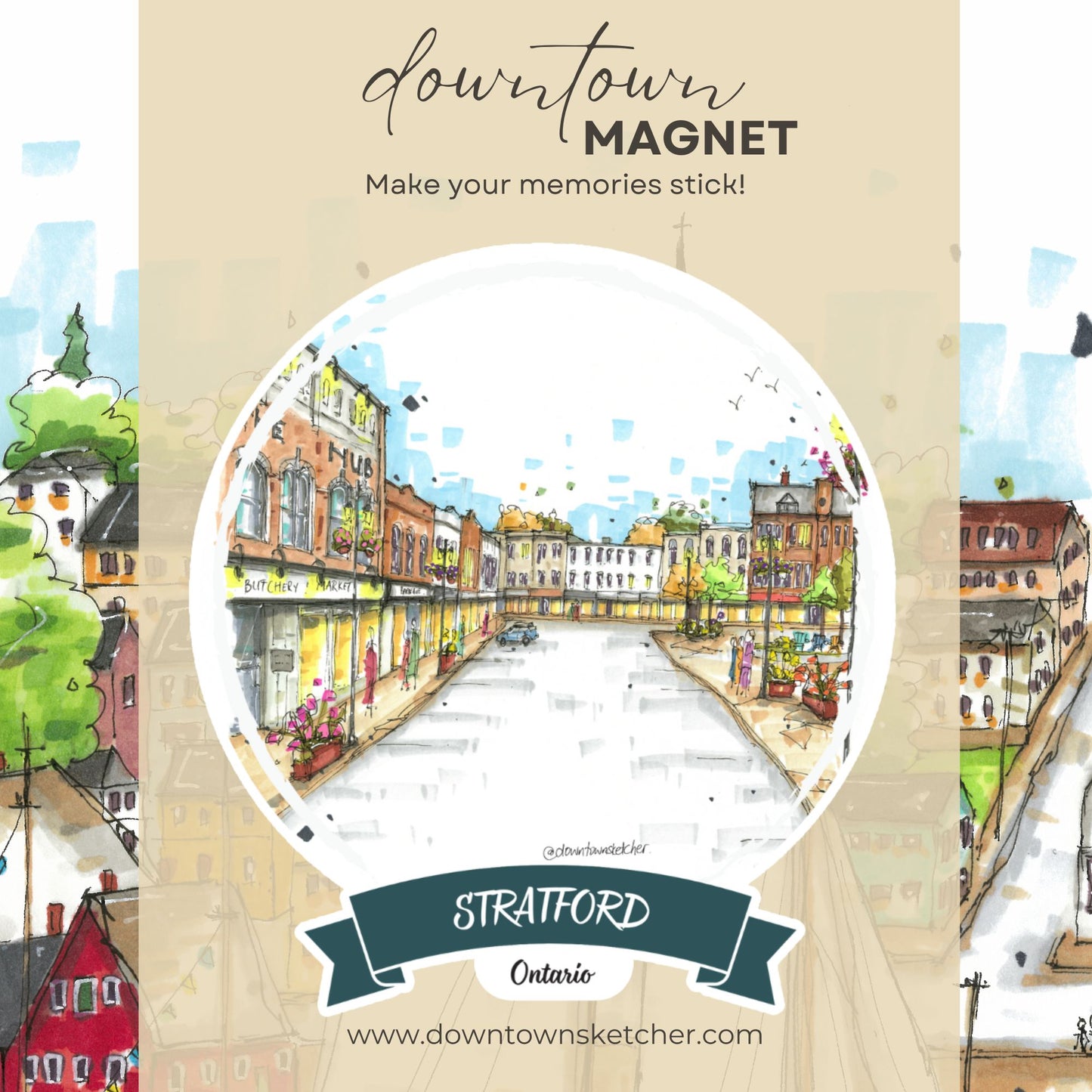 Market Square, Stratford, Ontario - Magnet