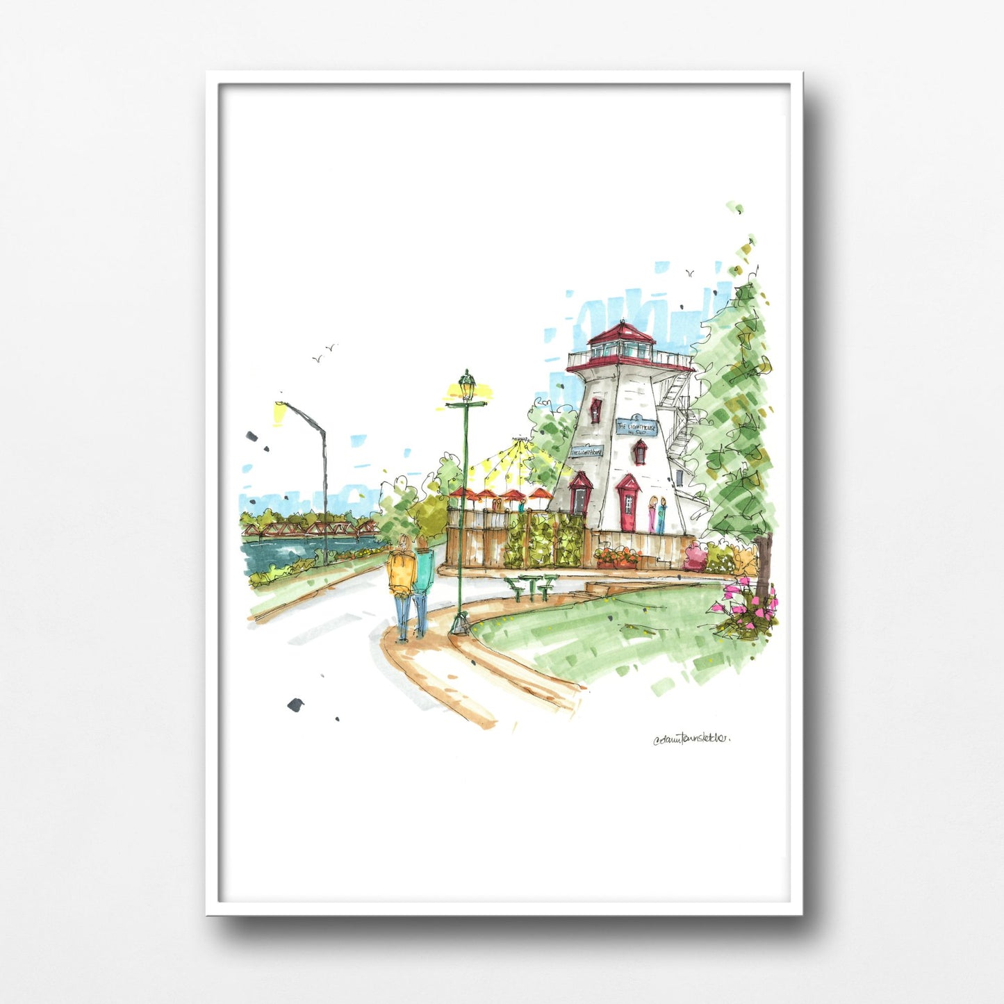 The Lighthouse by 540 & Bill Thorpe Walking Bridge, Fredericton