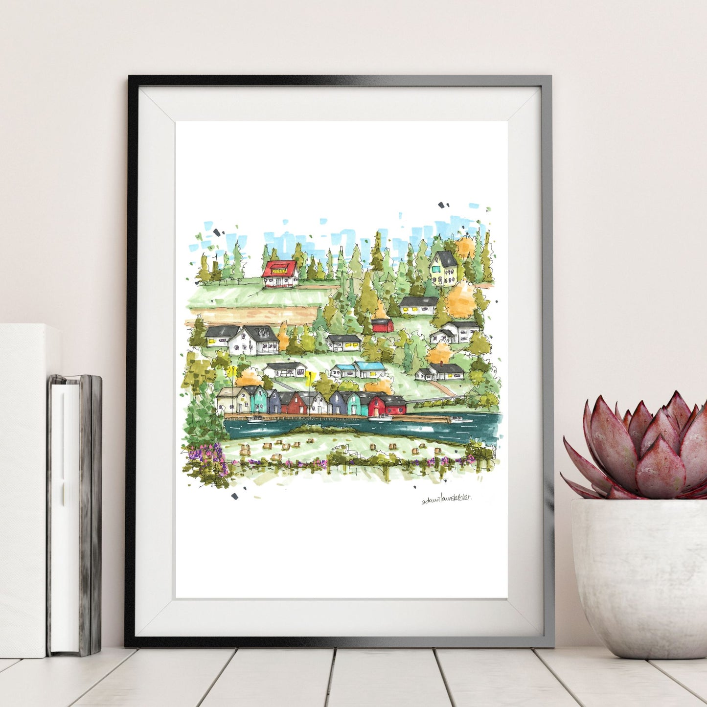 DTS0257 French River Village, Prince Edward Island - Downtown Sketcher