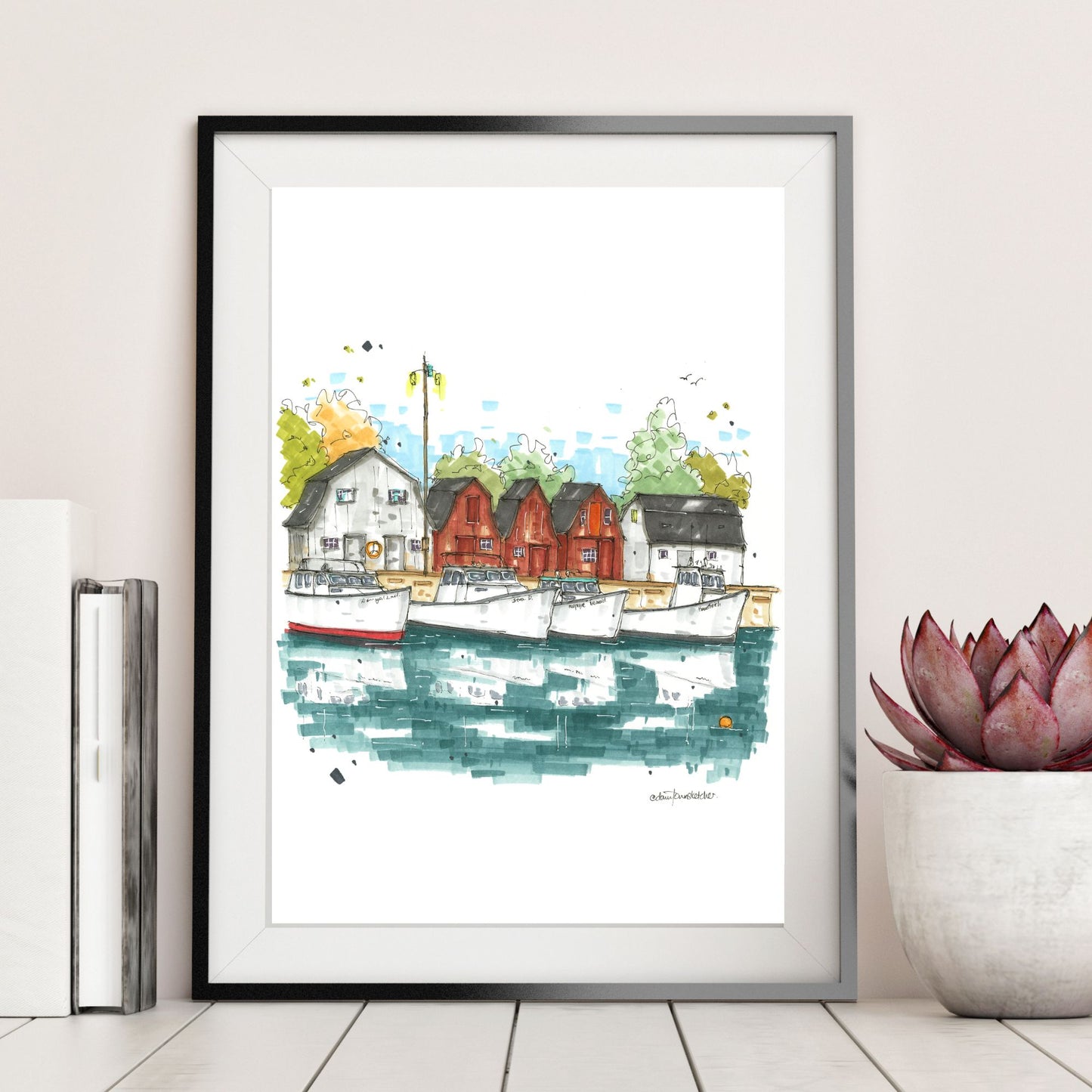 DTS0258 Malpeque Bay, Prince Edward Island - Downtown Sketcher