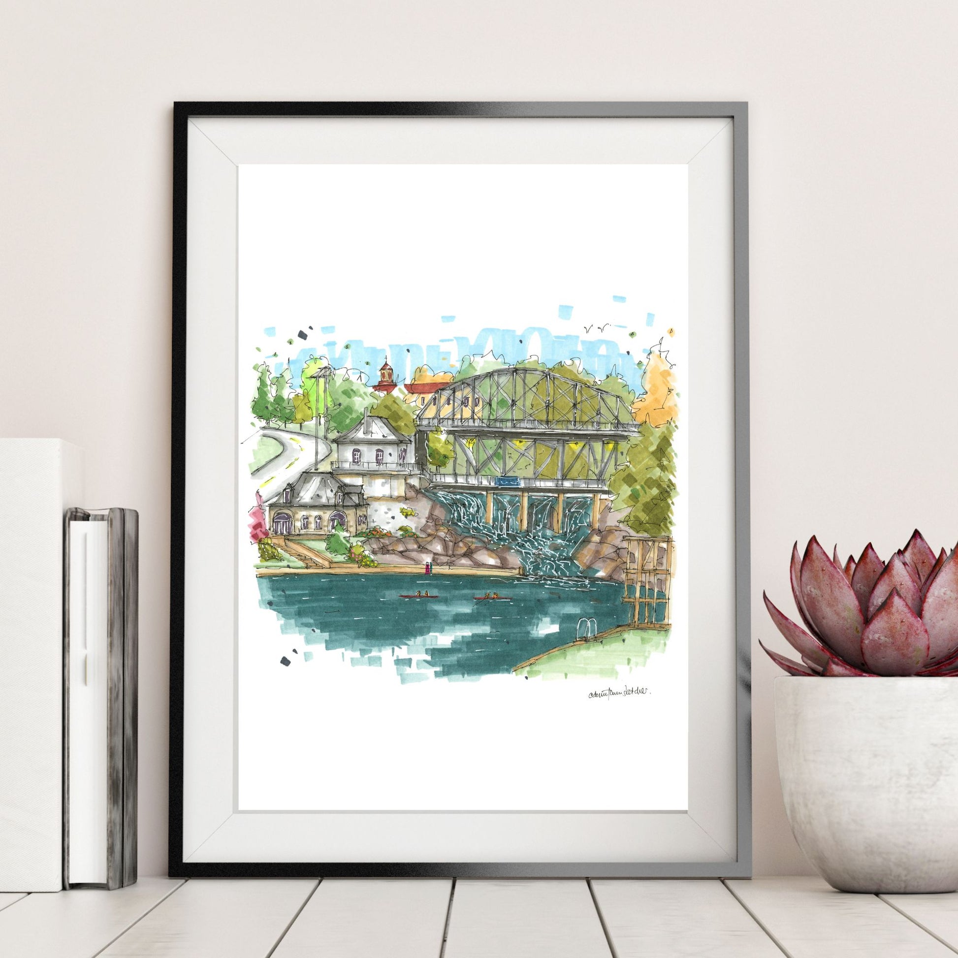 DTS0259 Bracebridge Falls, Ontario - Downtown Sketcher