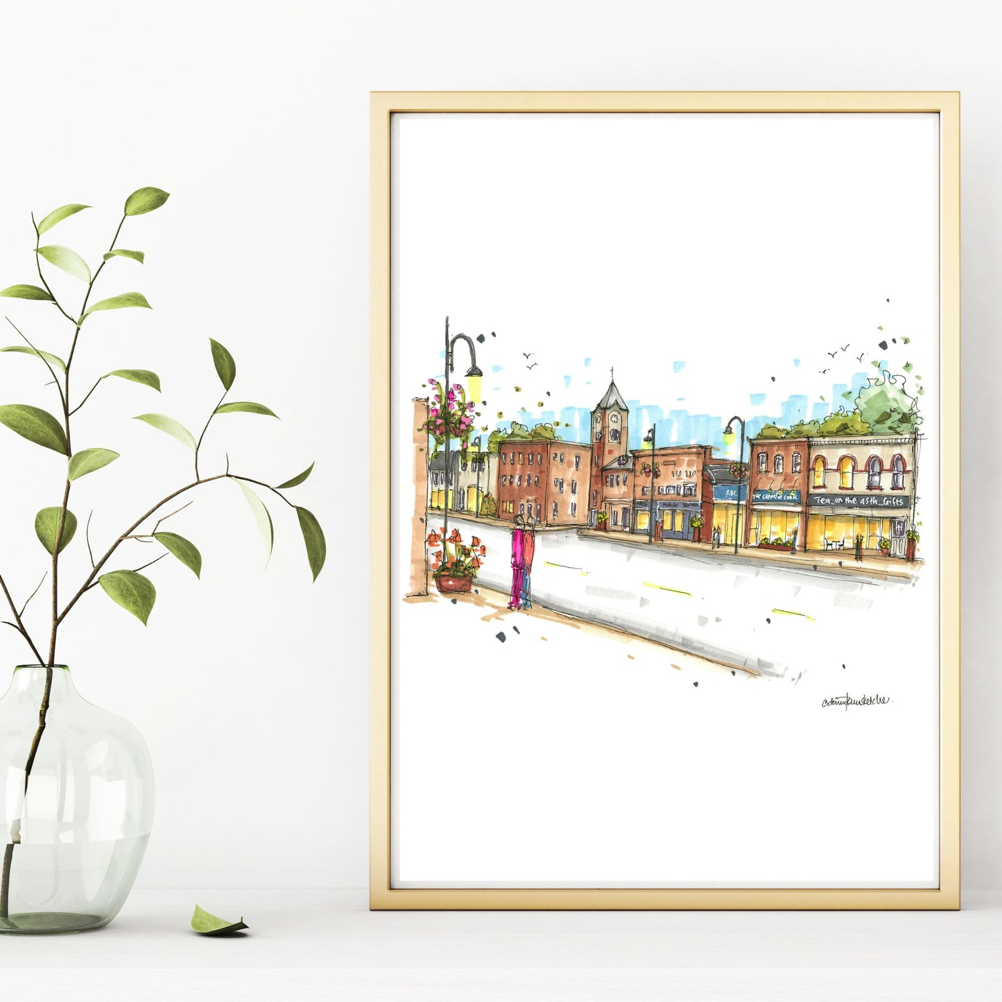 DTS0261 Manitoba Street in Bracebridge, Ontario - Downtown Sketcher