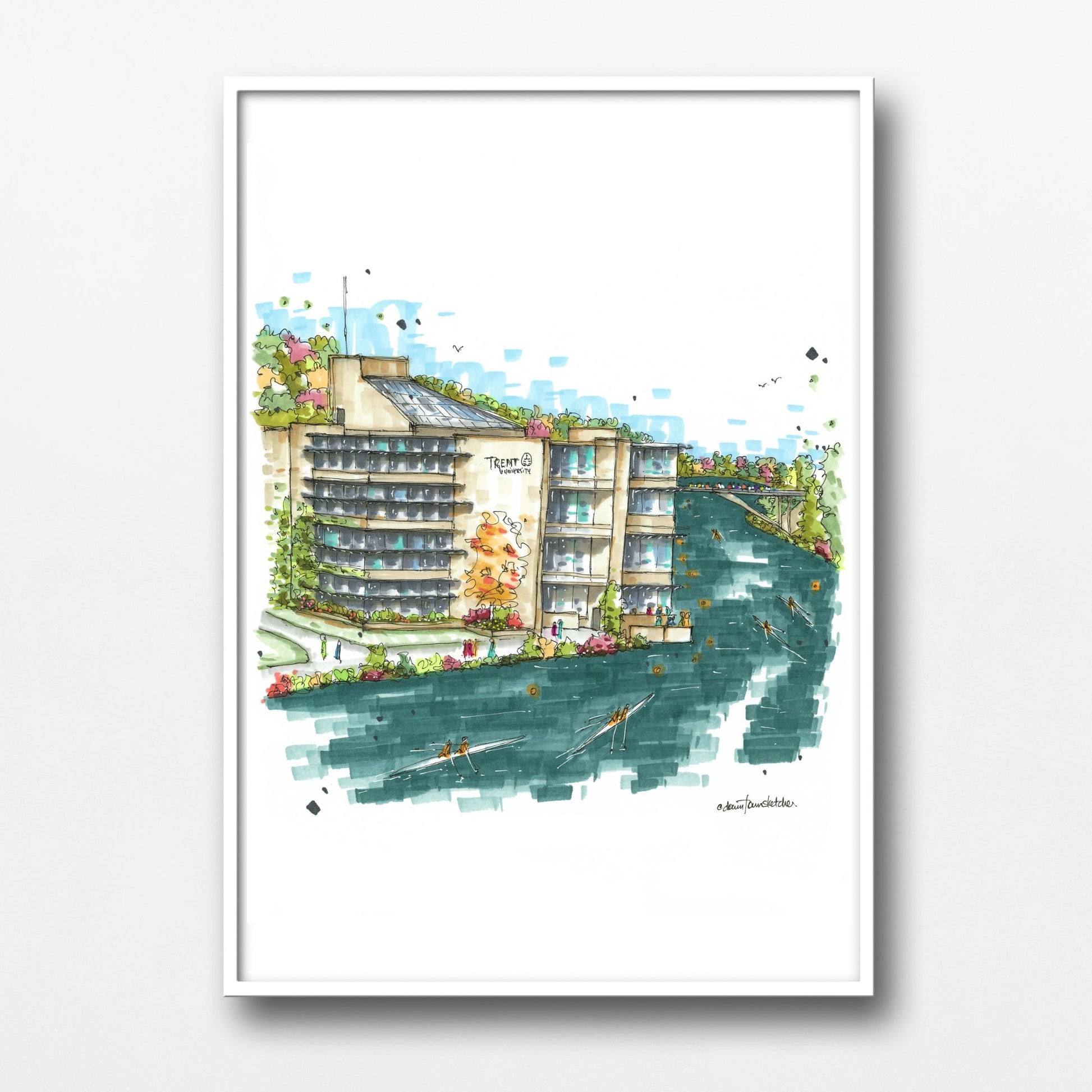 DTS0264 Trent University, Peterborough, Ontario - Downtown Sketcher