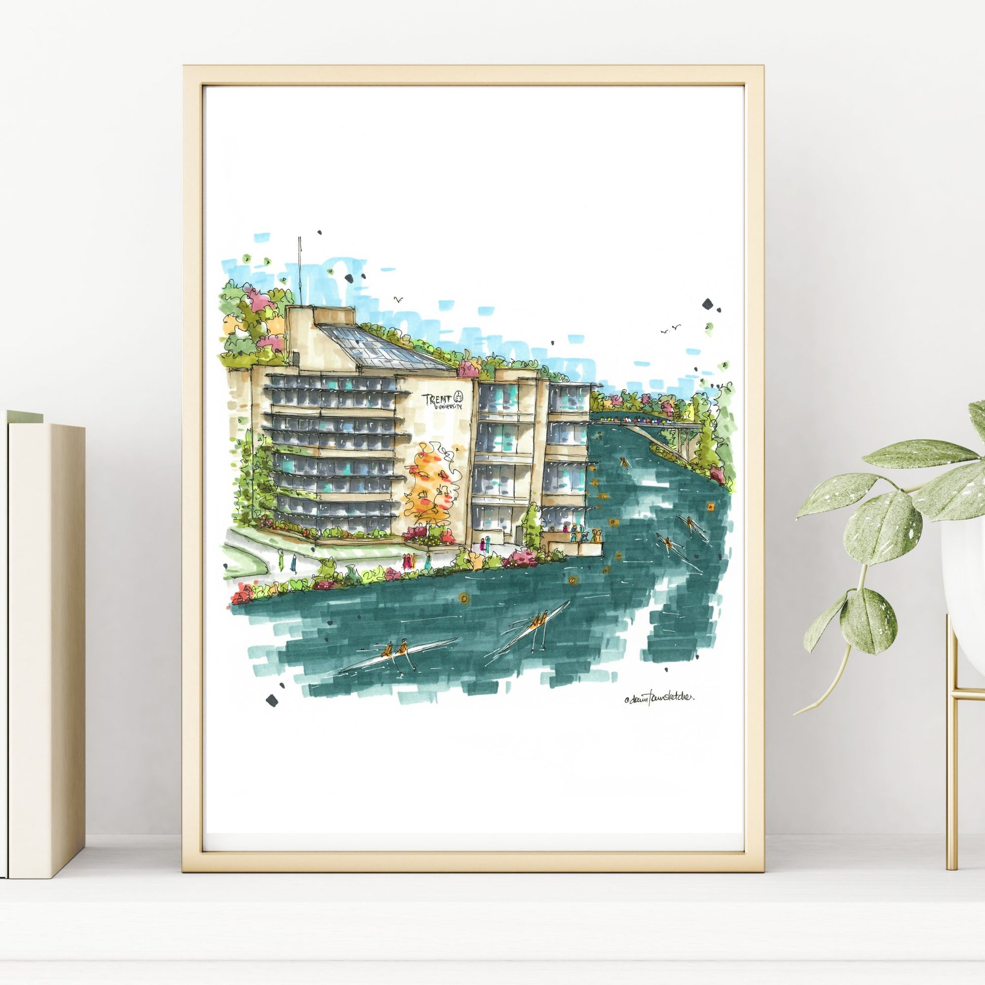 DTS0264 Trent University, Peterborough, Ontario - Downtown Sketcher