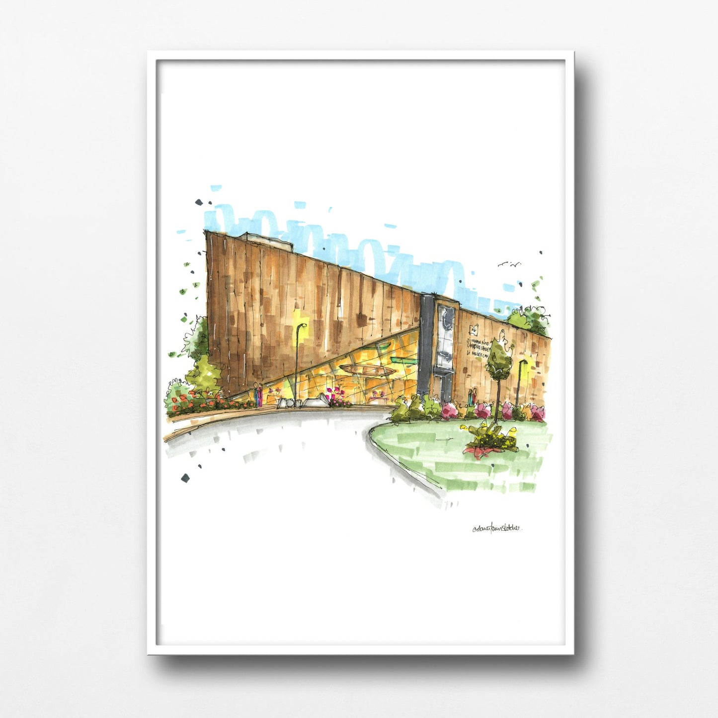 DTS0265 The Canadian Canoe Museum, Peterborough, Ontario - Downtown Sketcher