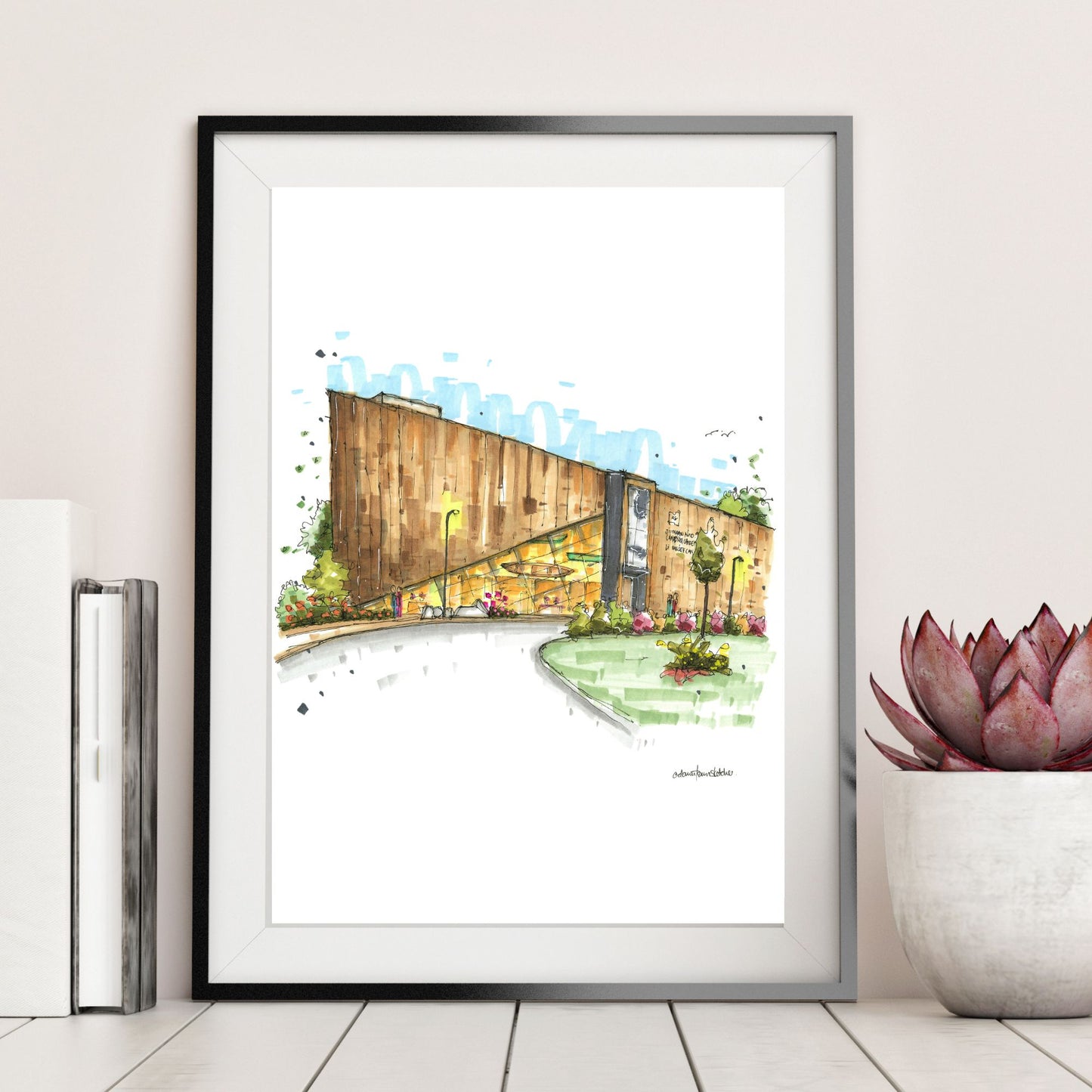 DTS0265 The Canadian Canoe Museum, Peterborough, Ontario - Downtown Sketcher