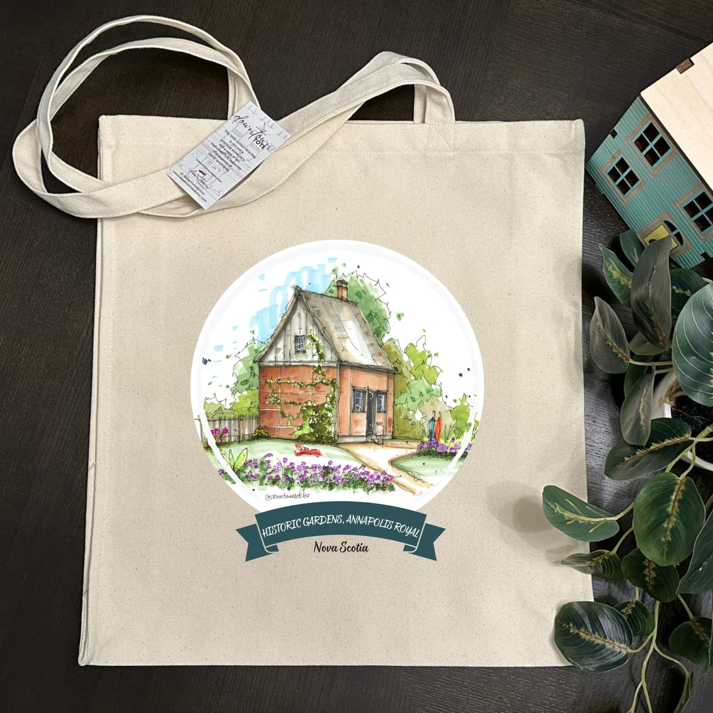 Acadian Garden, Historic Gardens, Annapolis Royal - Downtown Tote Tall