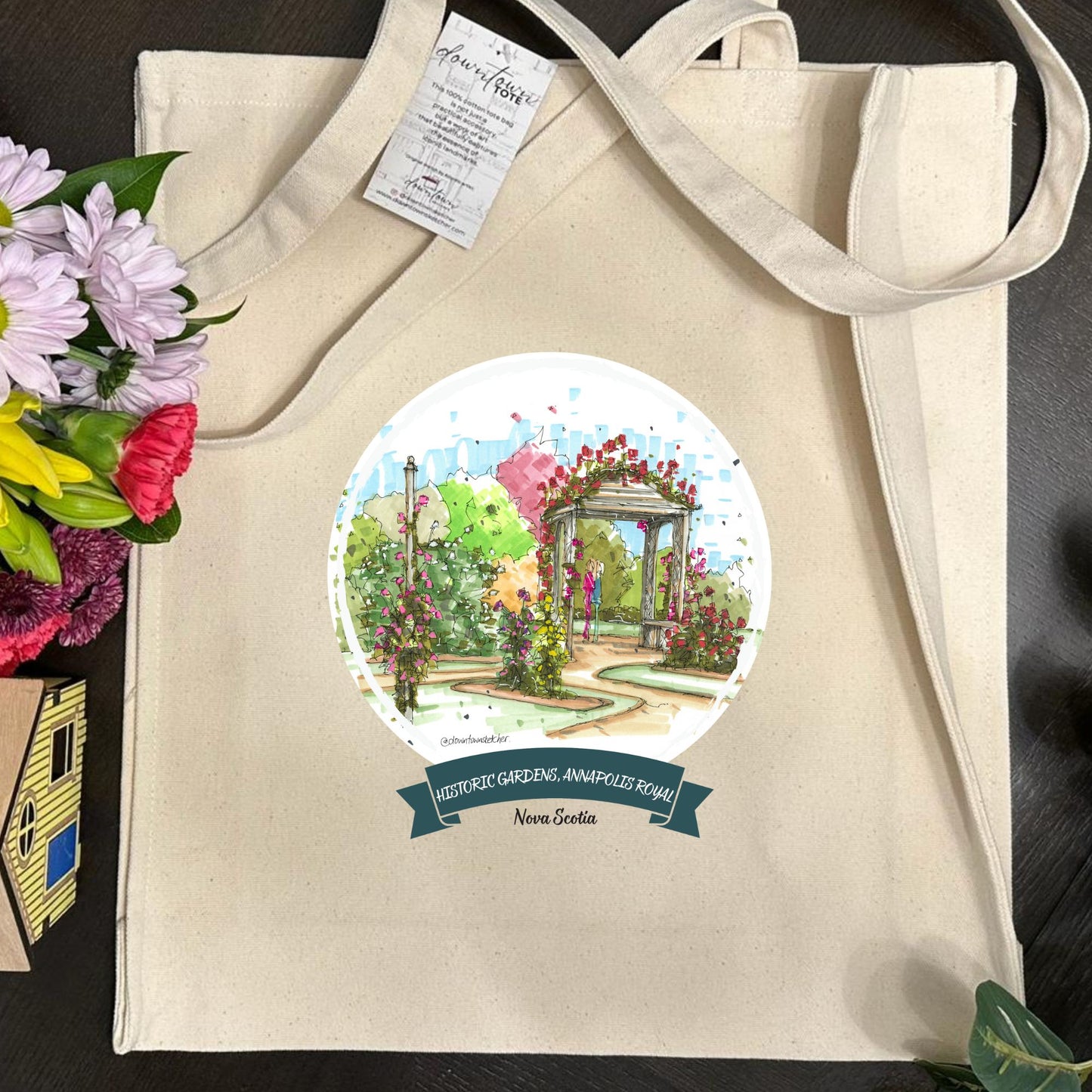 Rose Arbour, Historic Gardens, Annapolis Royal - Downtown Tote Tall