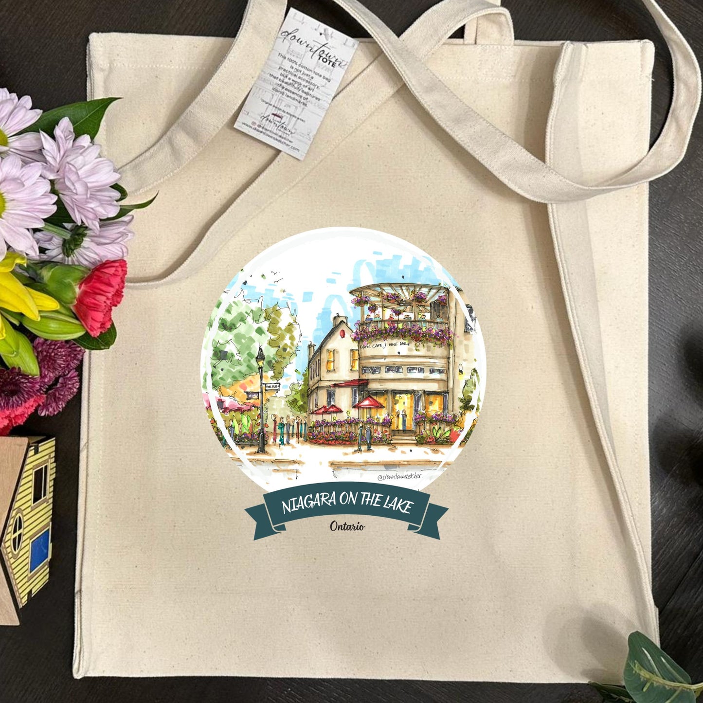 Shaw Cafe and Wine Bar street scene, Niagara on the Lake - Downtown Tall Tote