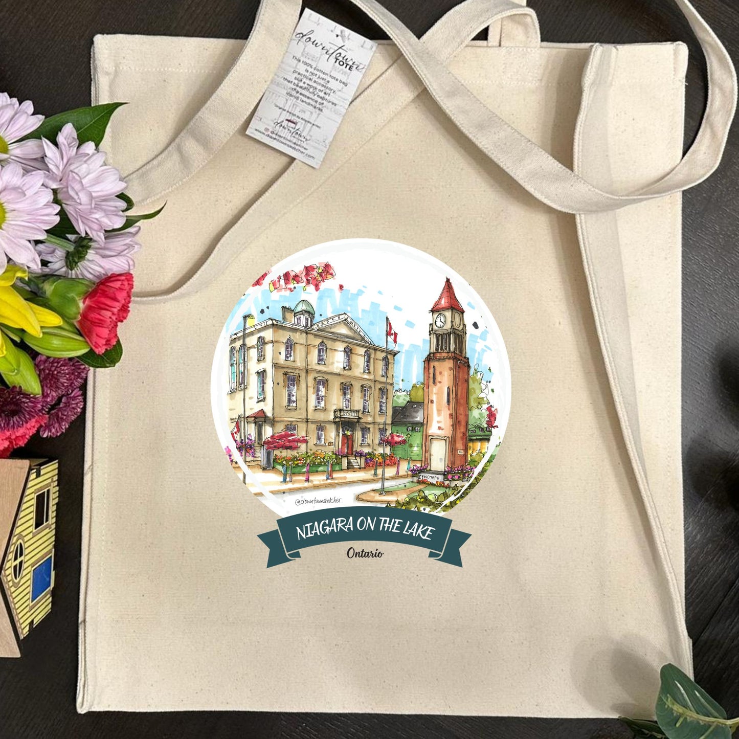 The Memorial Clock Tower and Court House Theatre, Niagara on the Lake - Downtown Tall Tote