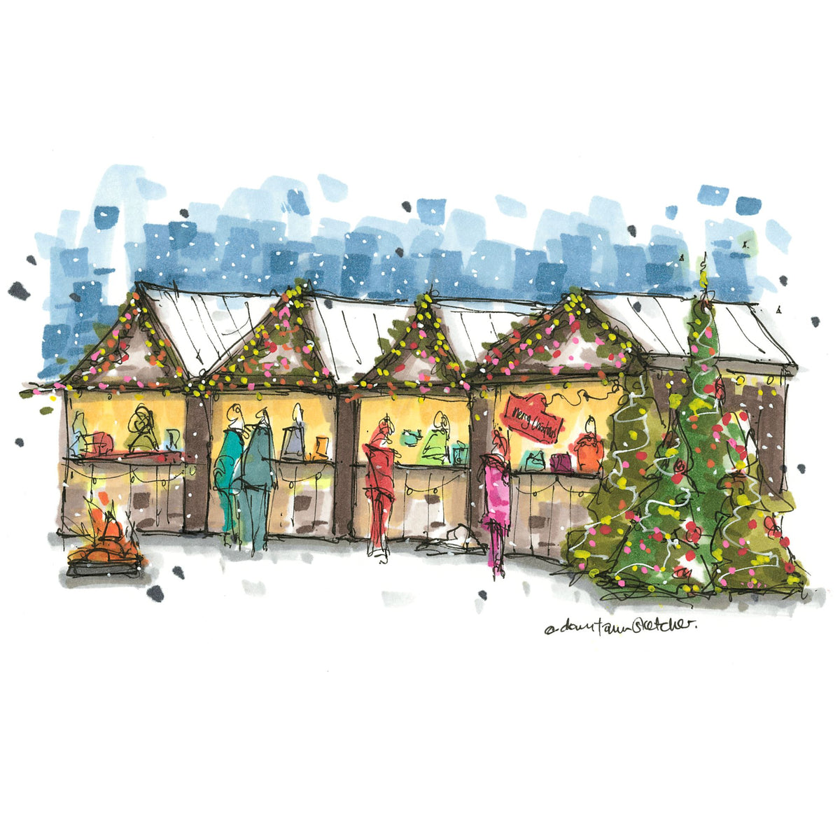 Holiday Christmas Market, Halifax - Christmas Card