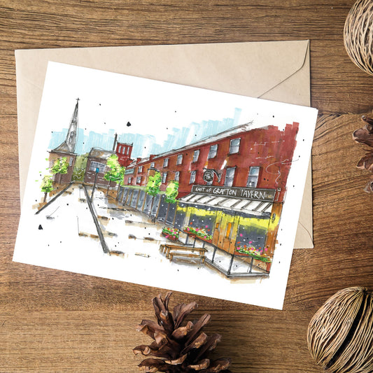 East of Grafton Tavern Greeting Card