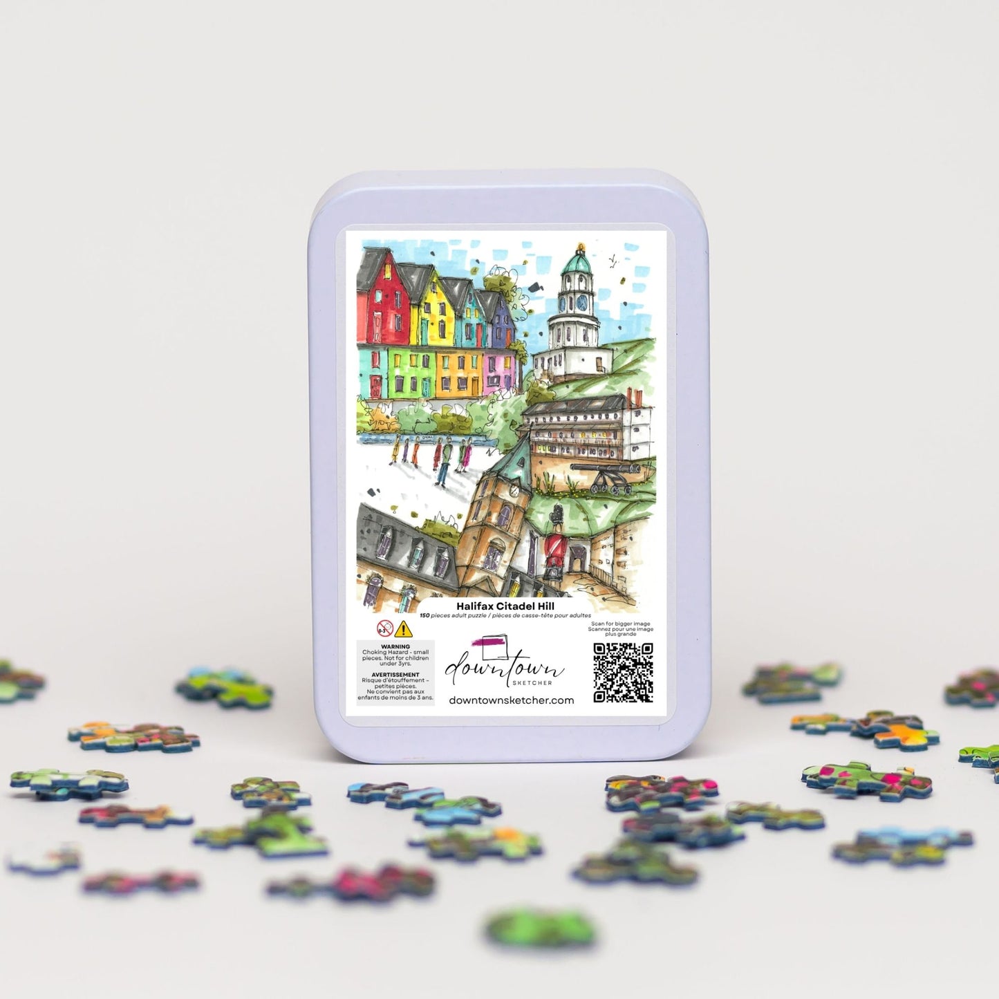 DTSP002 Citadel Hill, Halifax - Mini Luxury Puzzle - Downtown Sketcher