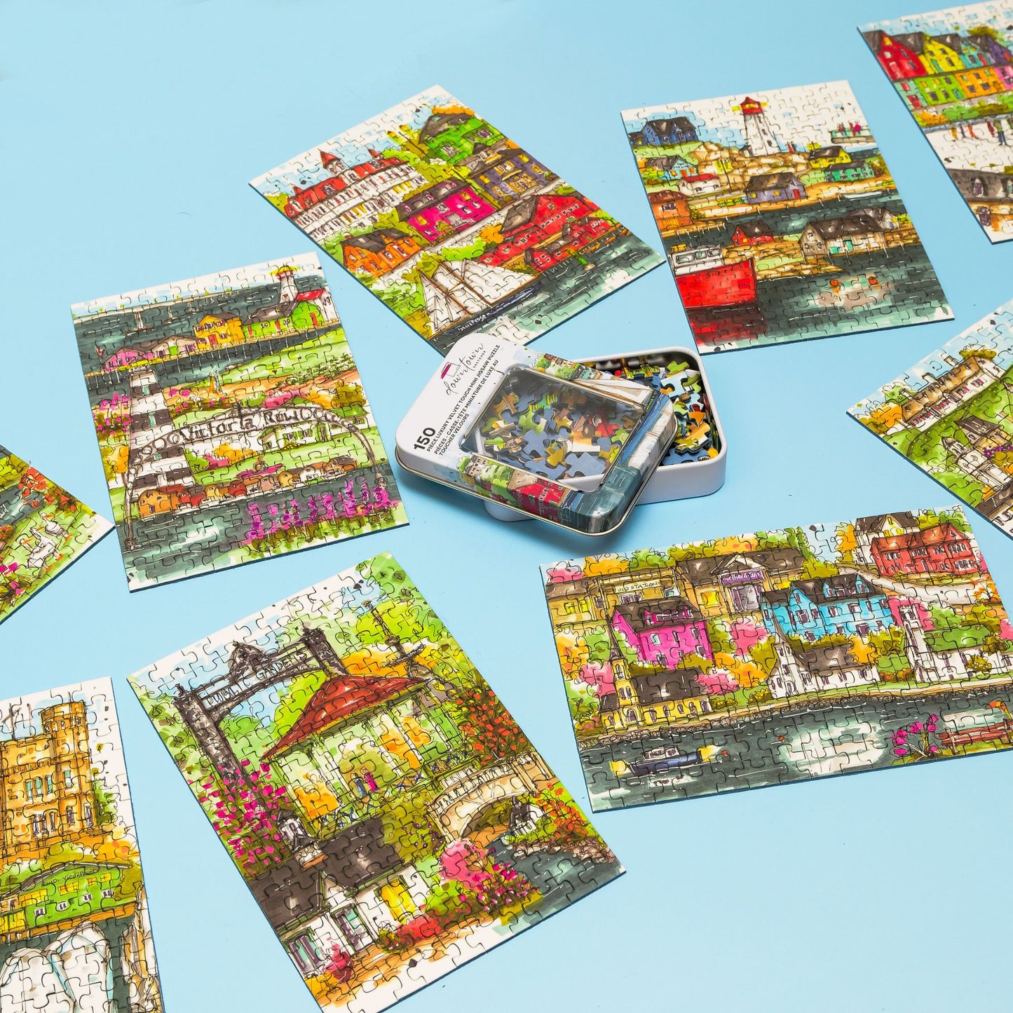 DTSP002 Citadel Hill, Halifax - Mini Luxury Puzzle - Downtown Sketcher