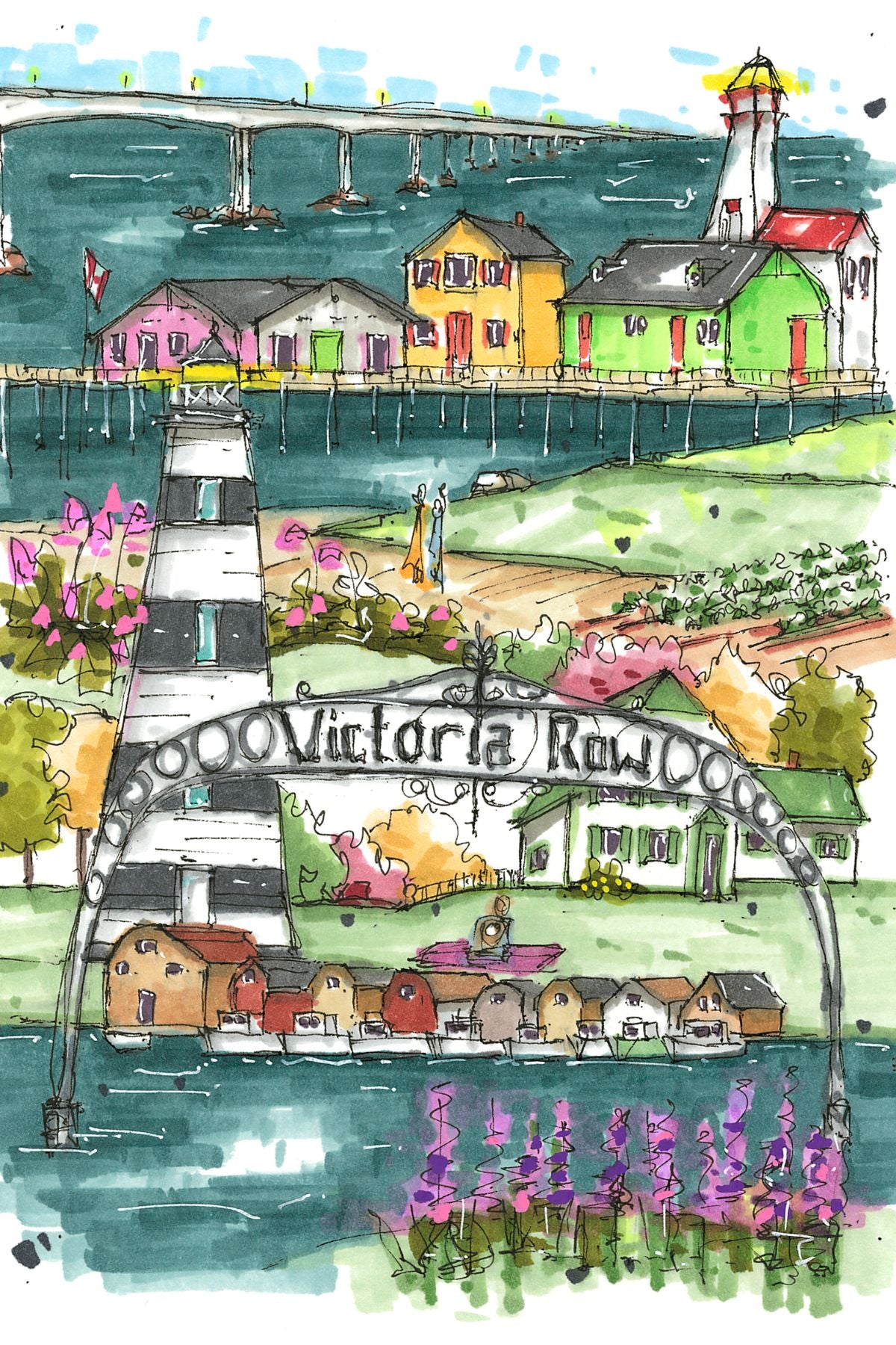 DTSP008 Prince Edward Island - Mini Luxury Puzzle - Downtown Sketcher