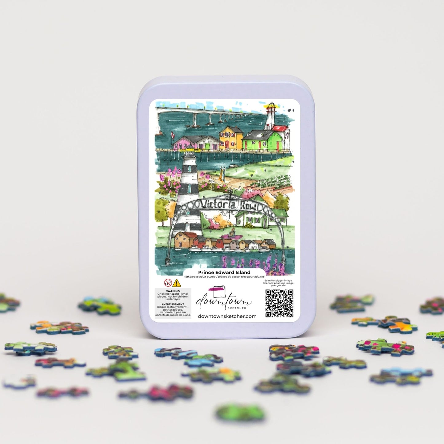 DTSP008 Prince Edward Island - Mini Luxury Puzzle - Downtown Sketcher