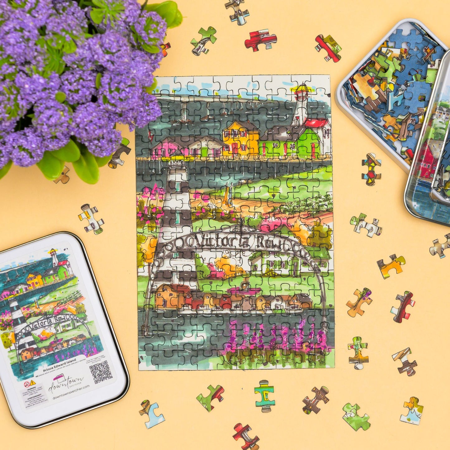 DTSP008 Prince Edward Island - Mini Luxury Puzzle - Downtown Sketcher