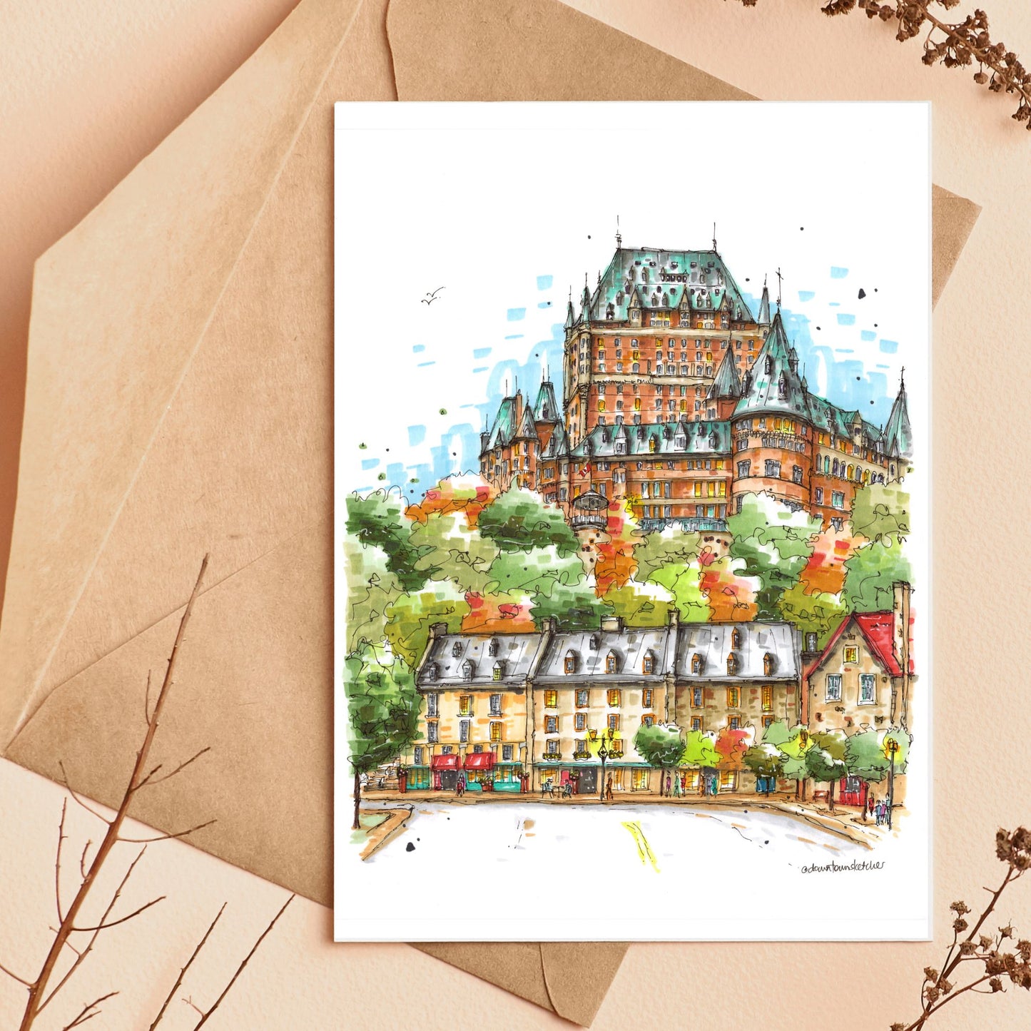 Fairmont Le Château Frontenac Quebec City - Downtown Sketcher