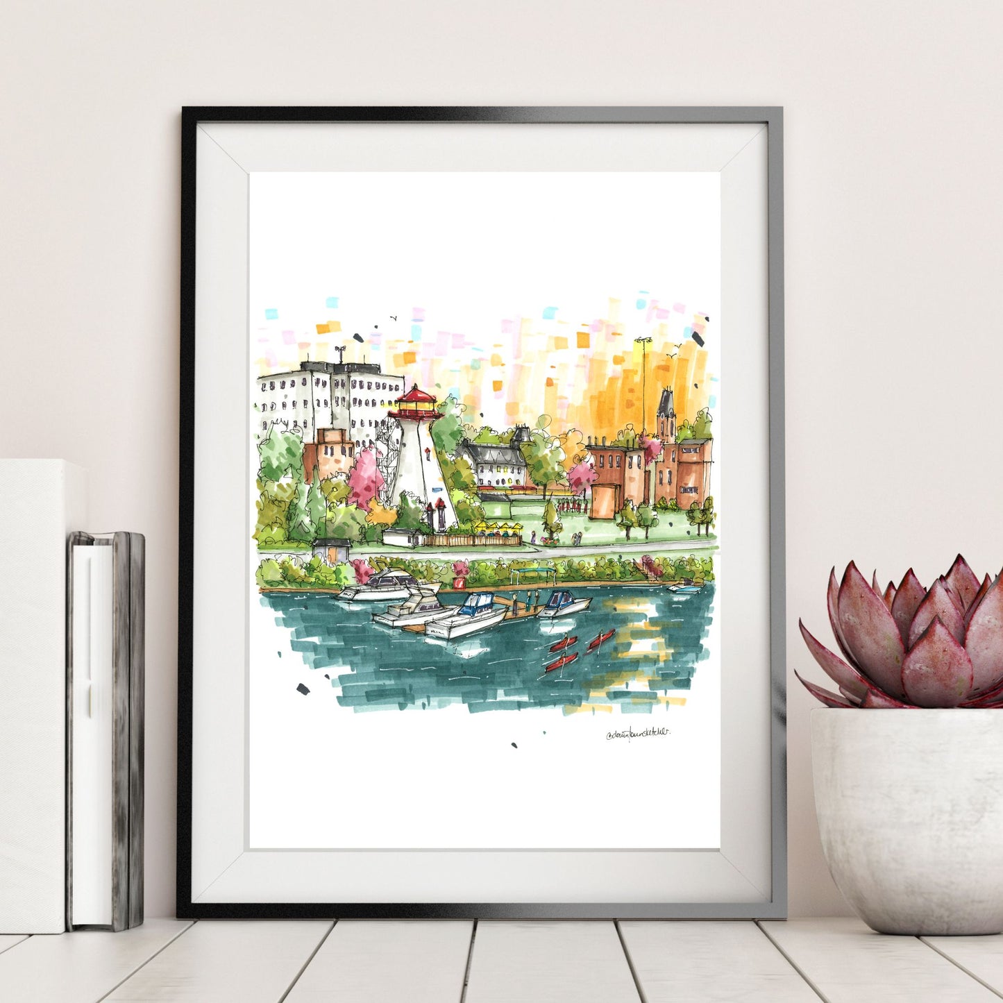 Fredericton Waterfront & The Lighthouse by 540, New Brunswick